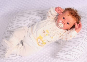 La Bortini Shirt & Hose Baby Hemdchen Mütze und Hose mit Fuß Anzug 3Tlg. 44 50 56 62 68 74