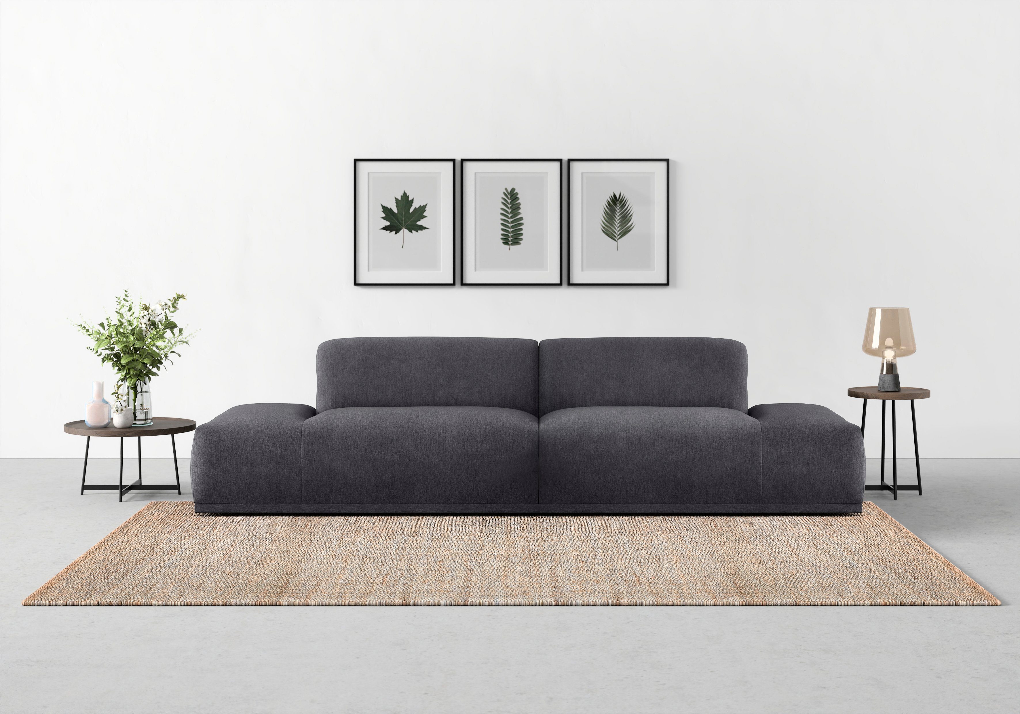 TRENDMANUFAKTUR Big-Sofa Braga, in moderner Optik, mit hochwertigem Kaltschaum