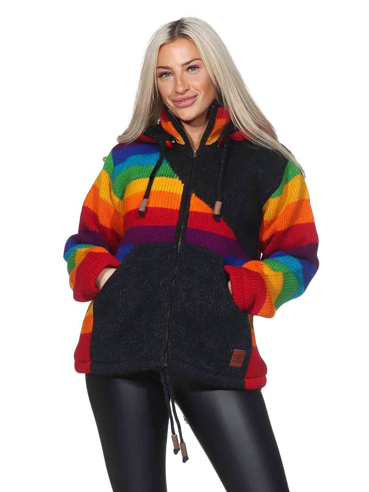 KUNST UND MAGIE Kapuzenstrickjacke Damen Goa günstig online kaufen