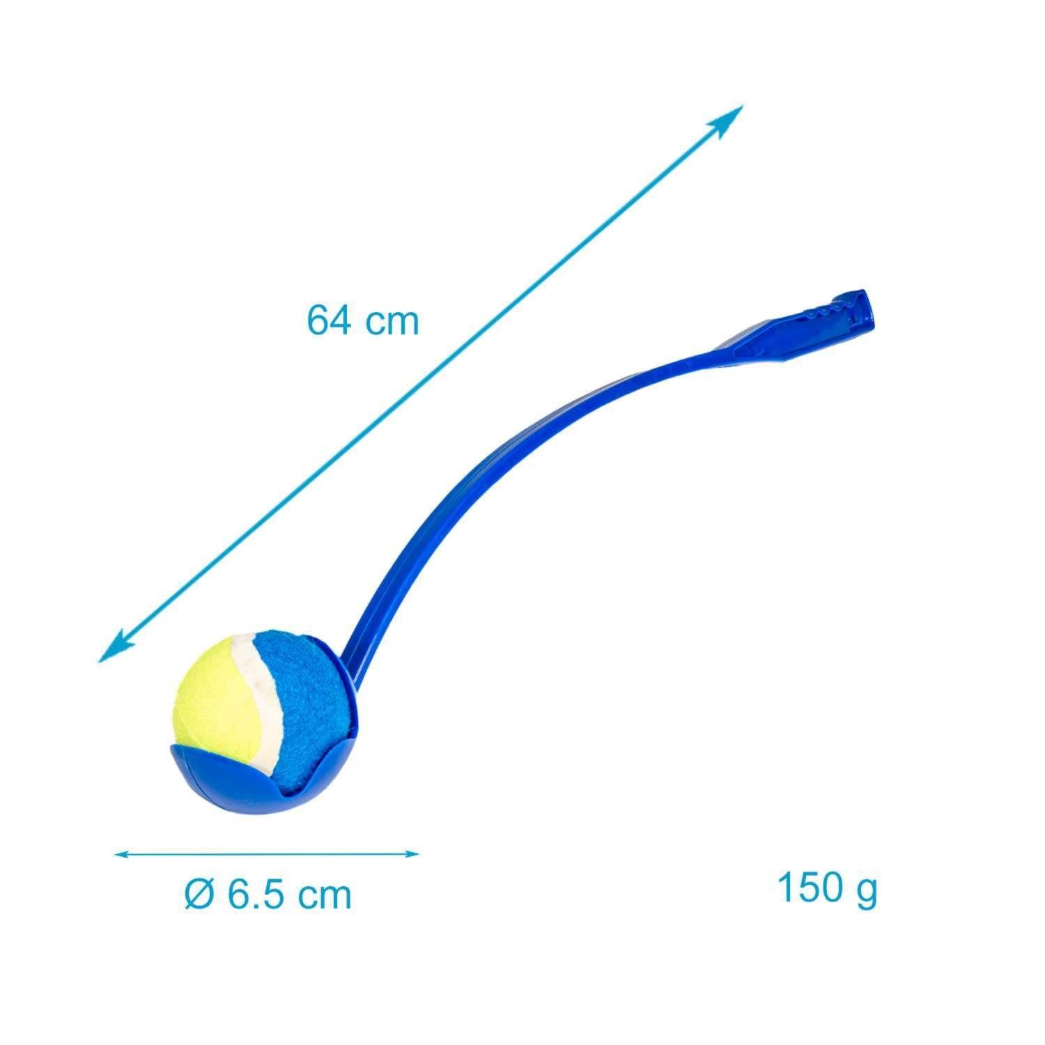 x Blau Ballschleuder, 10 Intirilife Größe - und Aufheben cm x zum 65 10 Werfen