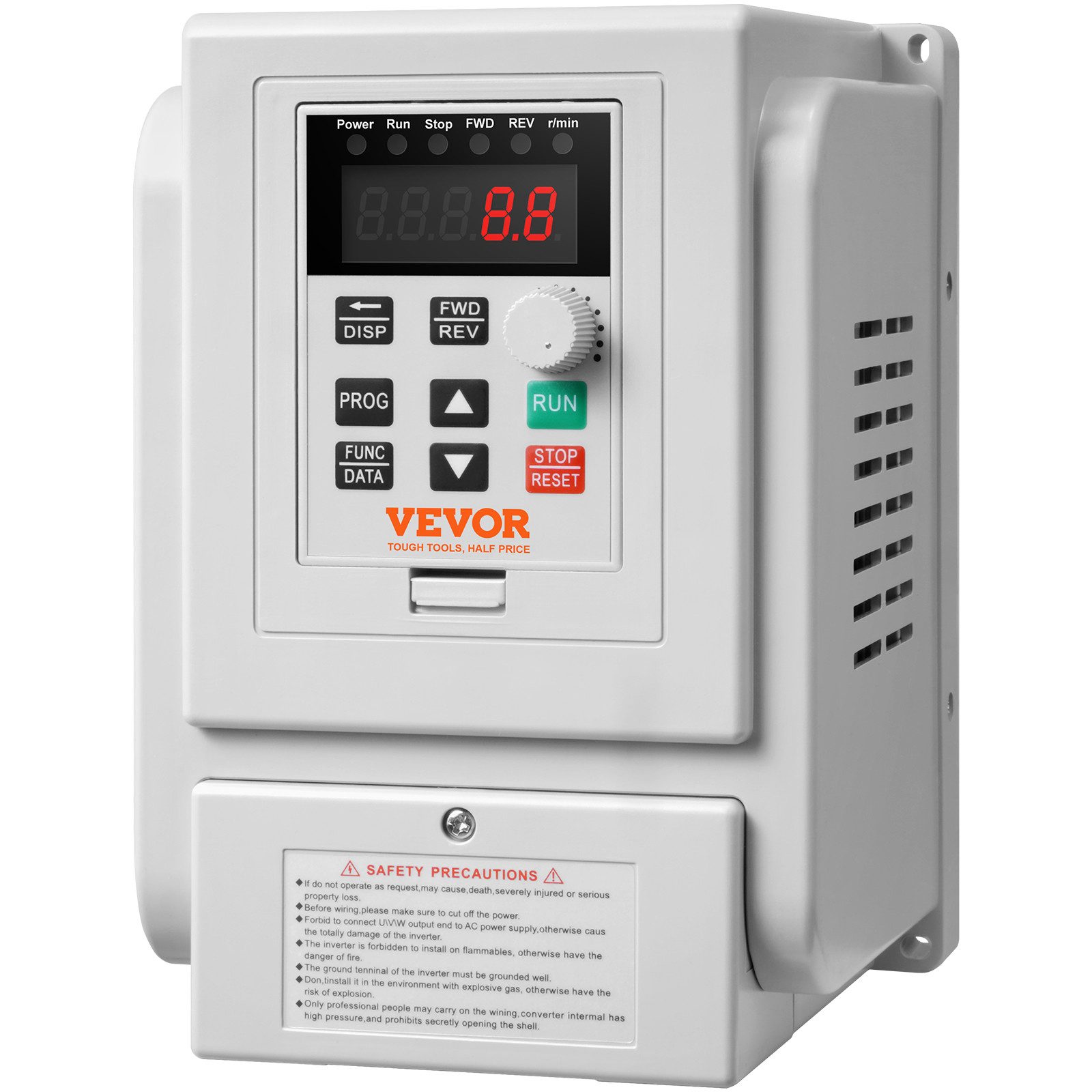 VEVOR Trittfrequenzsensor VEVOR 4kW 18A 5PS Frequenzumrichter VFD AC 220–240V Frequenzregler