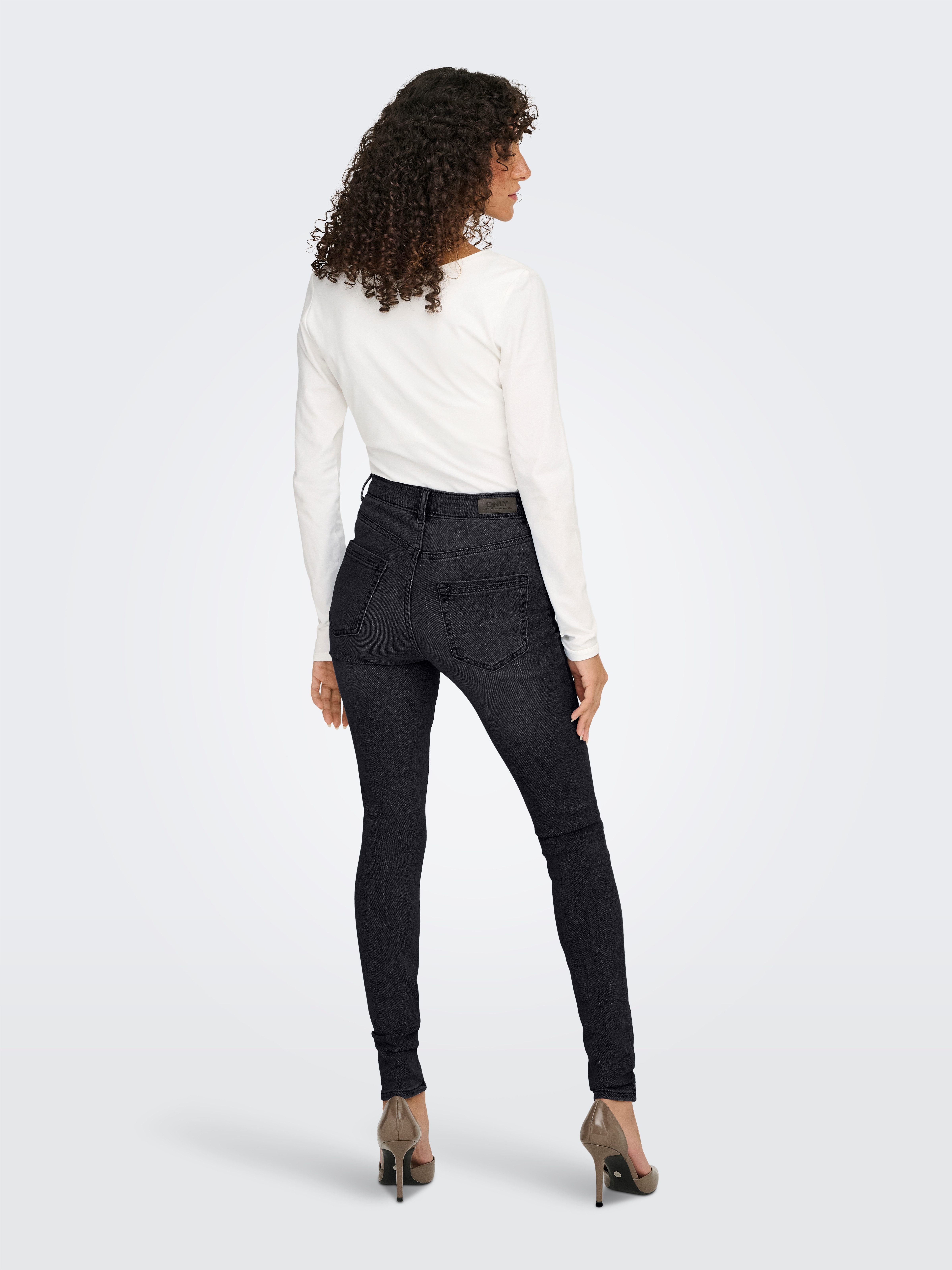 ONLY High-waist-Jeans ONLBLUSH HIGH WAIST SKINNY DNM BOX Baumwollmischung, skinny fit