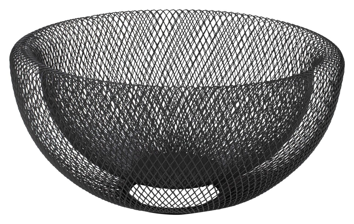 Justinus Brotkorb JINDA, Schwarz matt, Ø 29,5 cm, rund, Metall