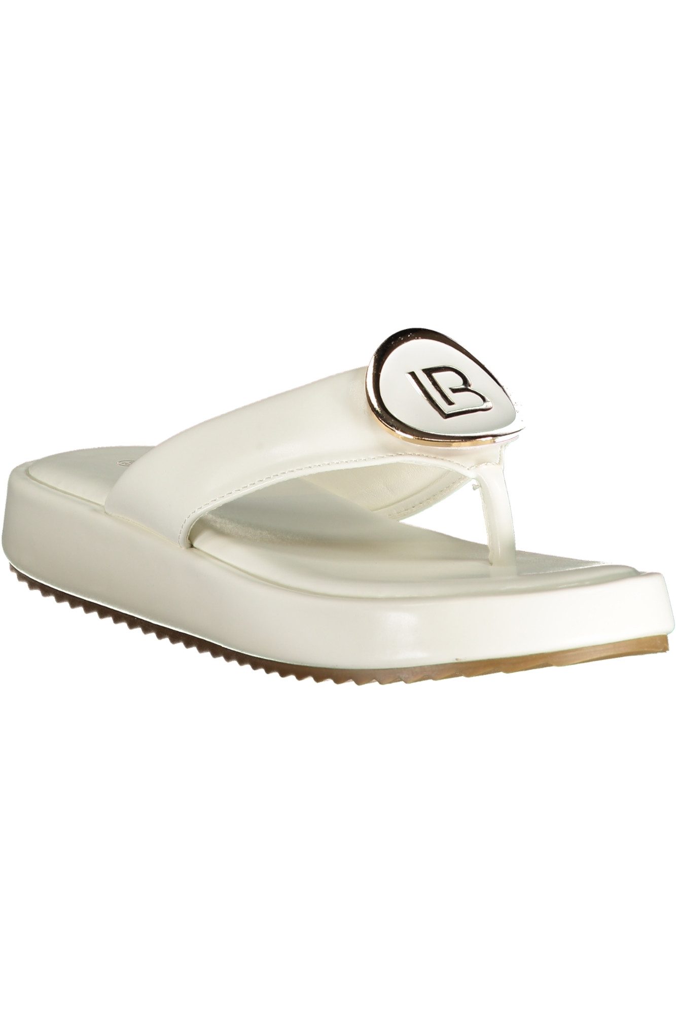 Laura Biagiotti Zehentrenner Elegante weiße Damensandalen mit Zehensteg und
