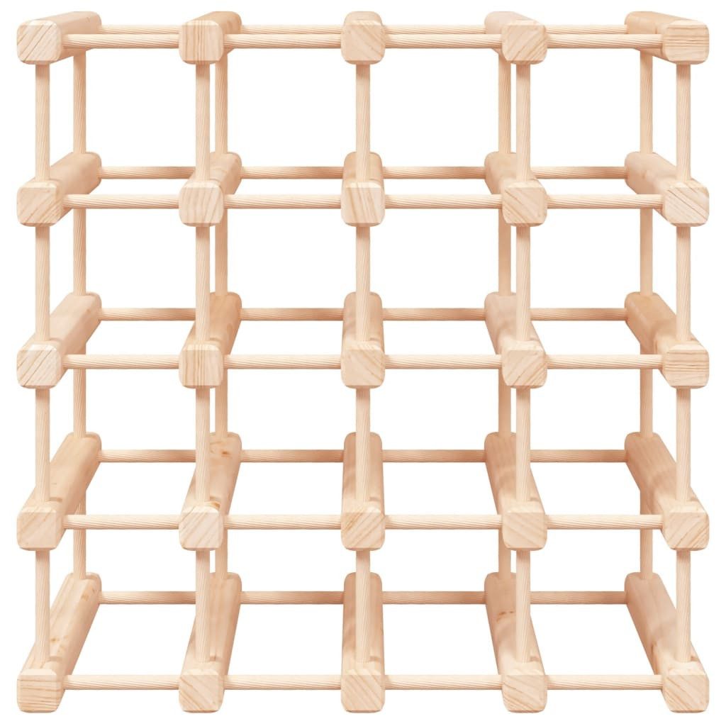 vidaXL Weinregal Weinregal für 20 Flaschen 46,5x23x46,5 cm Massivholz Kiefer, 1-tlg.