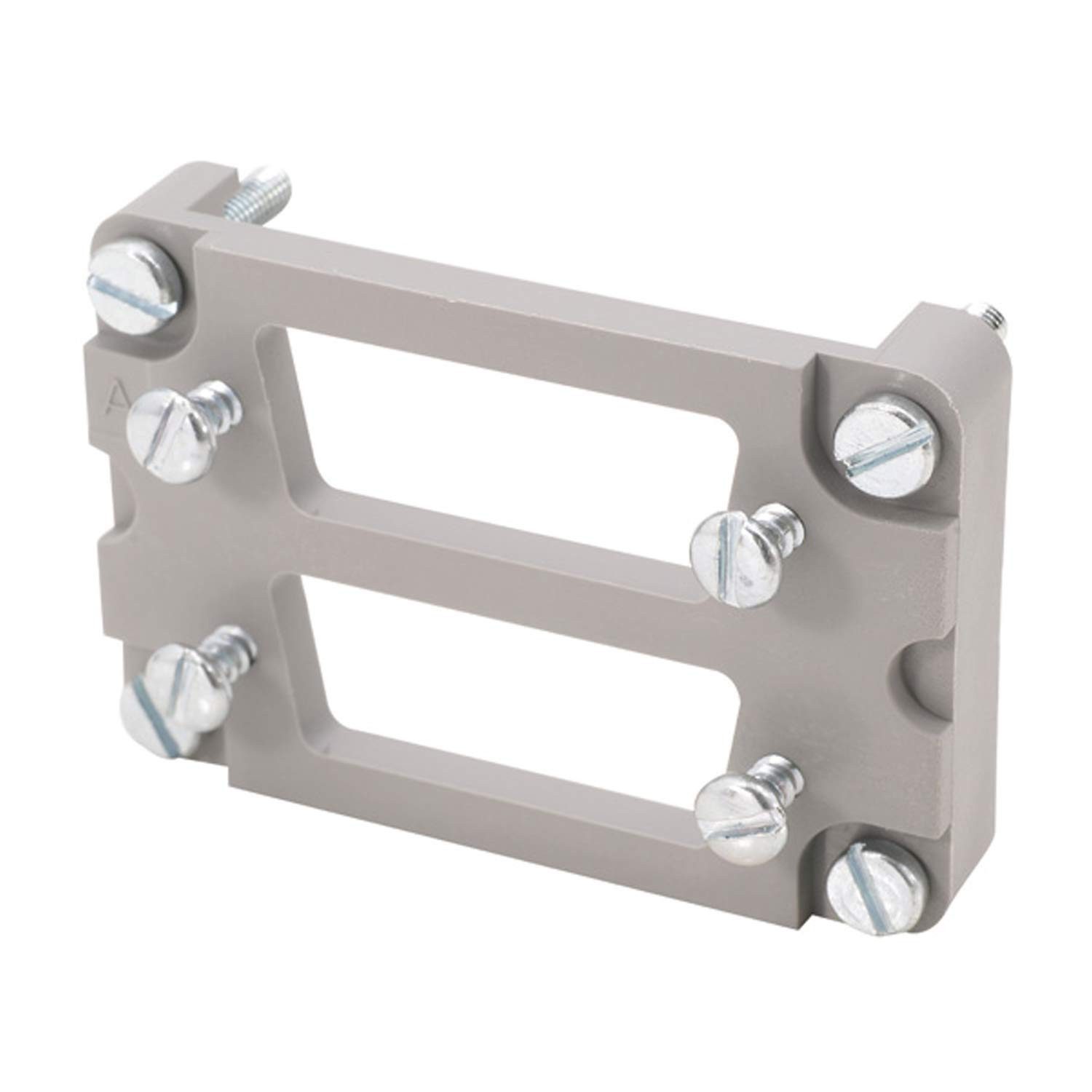 Harting DIN-Stecker Titel:Han 6B D-Sub Adapterplatte für D-Sub 2x 15-polig passend für 6B, Keine Verpackungseinheiten, Kein Mindestauftragswert