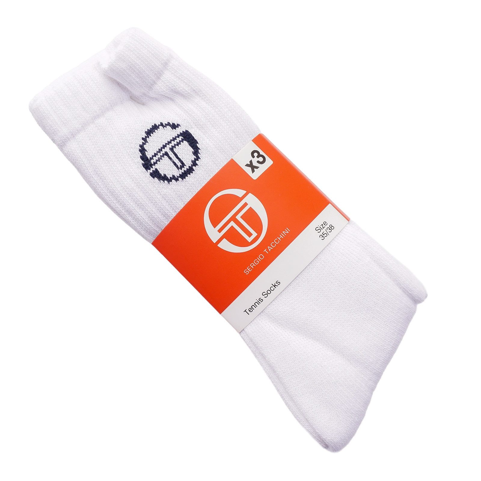 Sergio Tacchini Langsocken Socken Sergio Tacchini (3-Paar) "Sergio Tacchini"-Logo – Bild 2 von 2