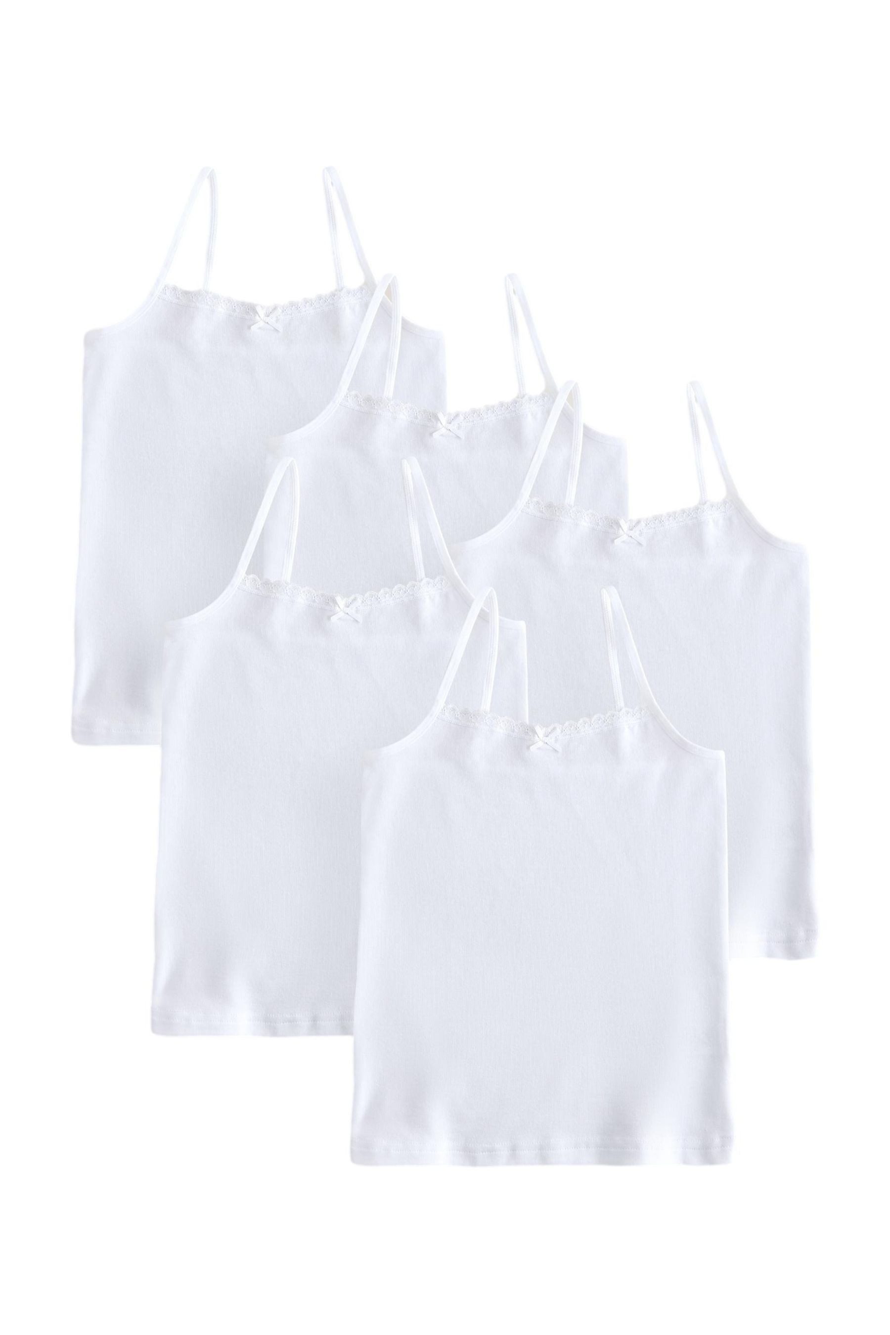 Trägertop Trägertops mit elastischen Trägern, 5er-Pack