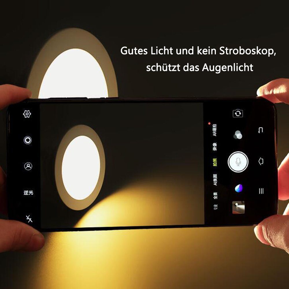 9W, Spot GelldG Schwarz, 12V LED LED 6 Einbaustrahler x Einbaustrahler Schrankleuchte LED