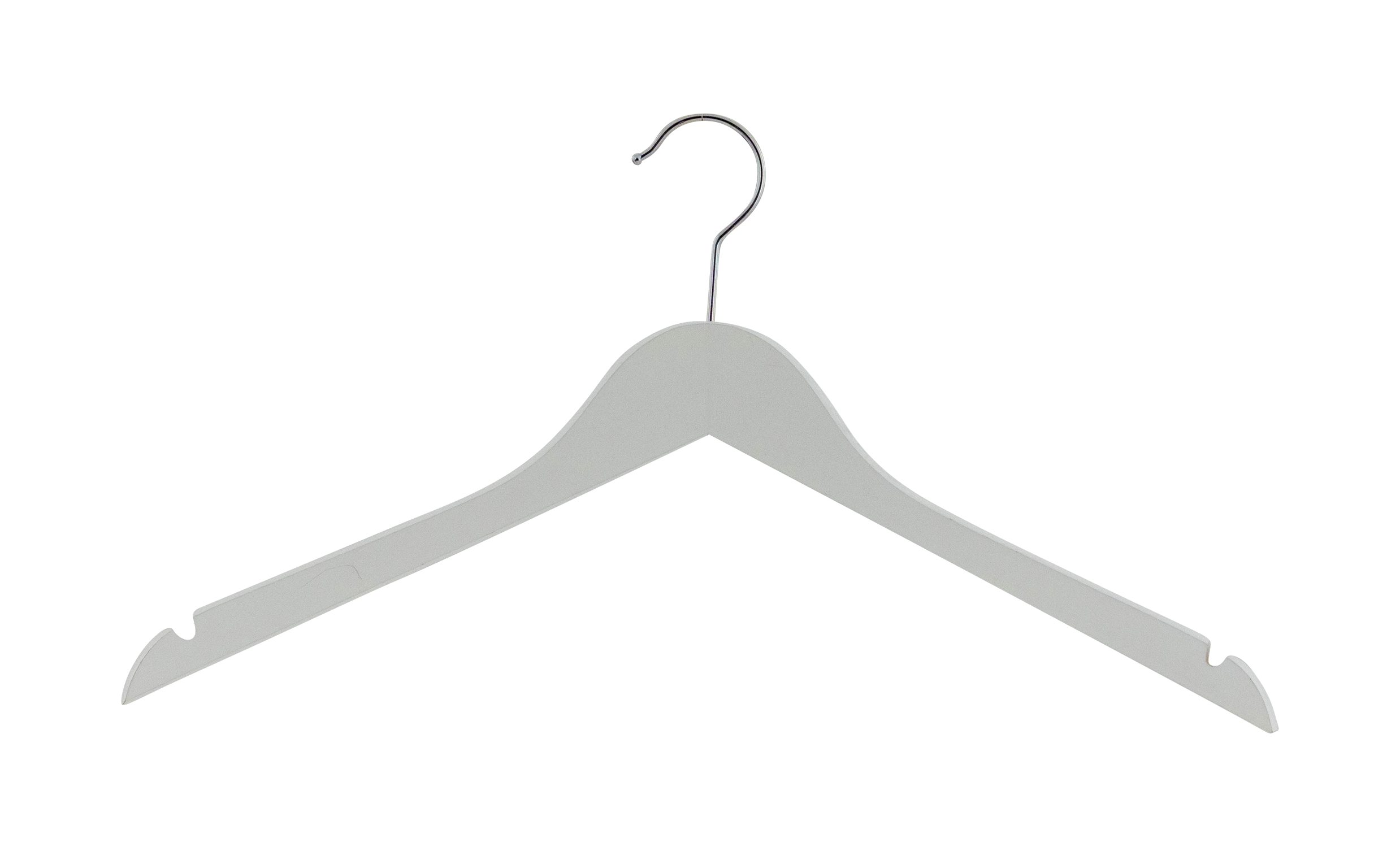 Weiß Rockeinkerbungen mit MAWA Kleiderbügel Kombi-Kleiderbügel