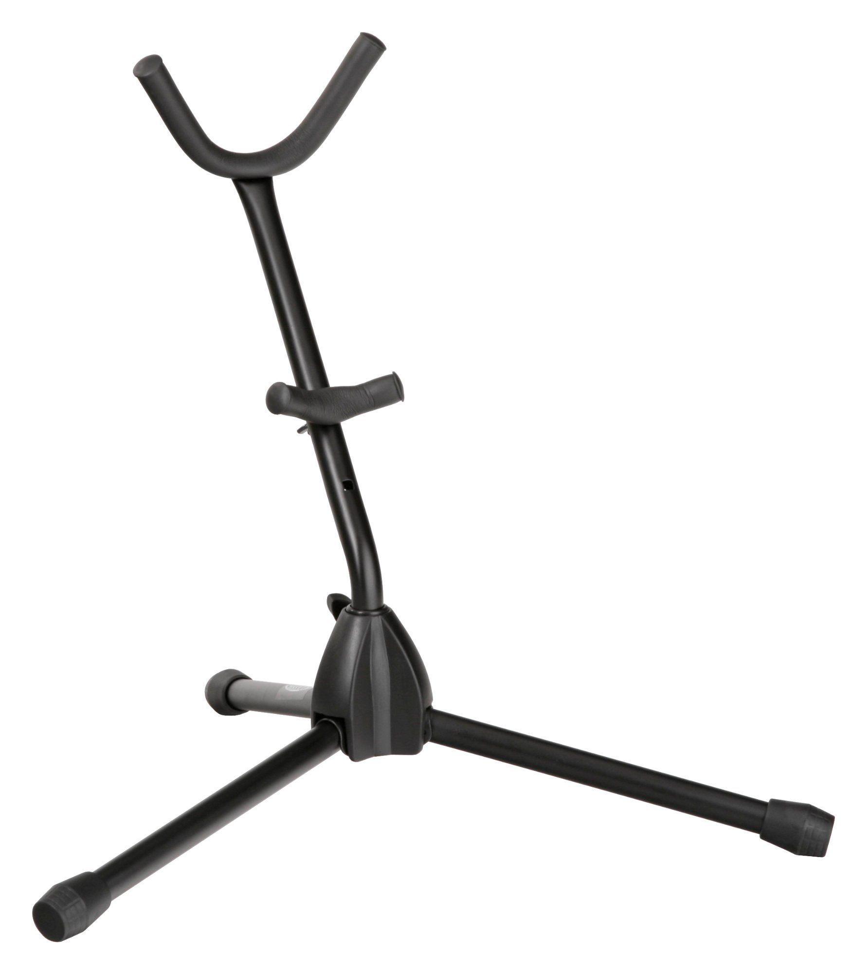 Classic Cantabile Musikinstrumentenständer Alt-/Tenorsaxofonständer (Höhe 375mm, Gummifüße, zusammenklappar), Weich gepolsterte Auflagen