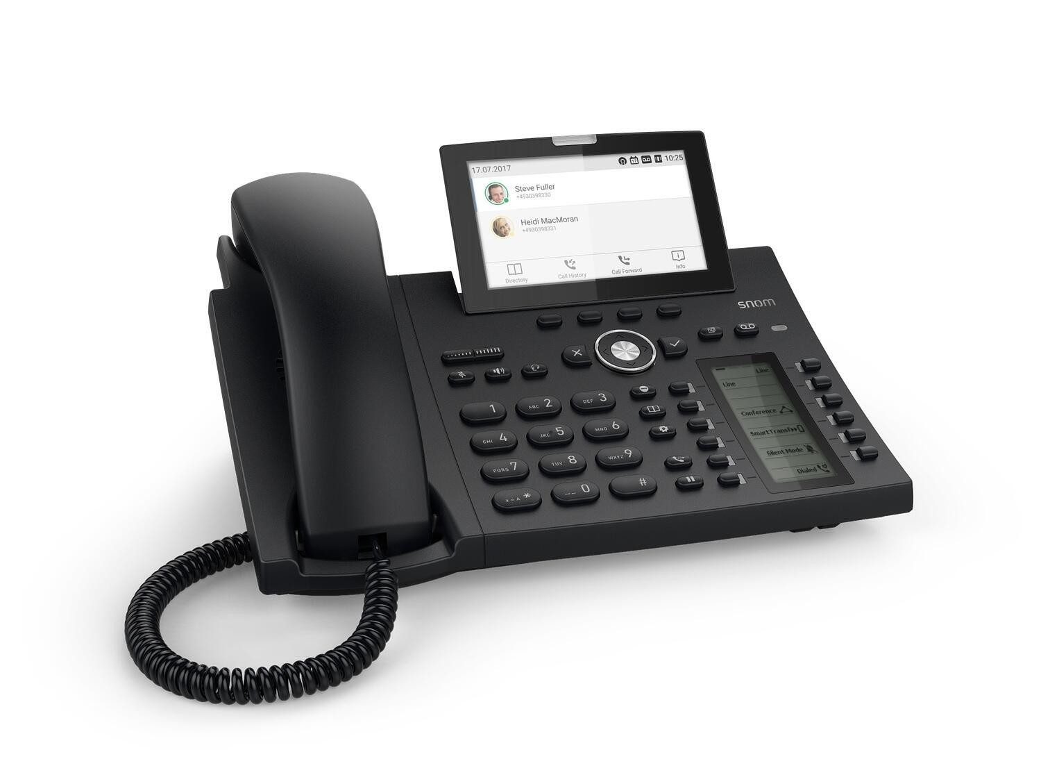 Snom D385N - VoIP-Telefon mit Rufnummernanzeige Kabelgebundenes Telefon