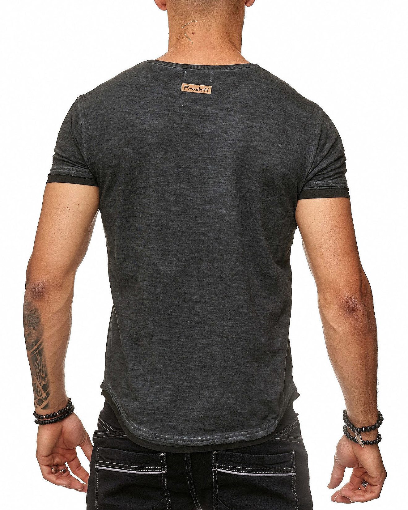 Früchtl T-Shirt mit Rundhals-Ausschnitt – Bild 3 von 3
