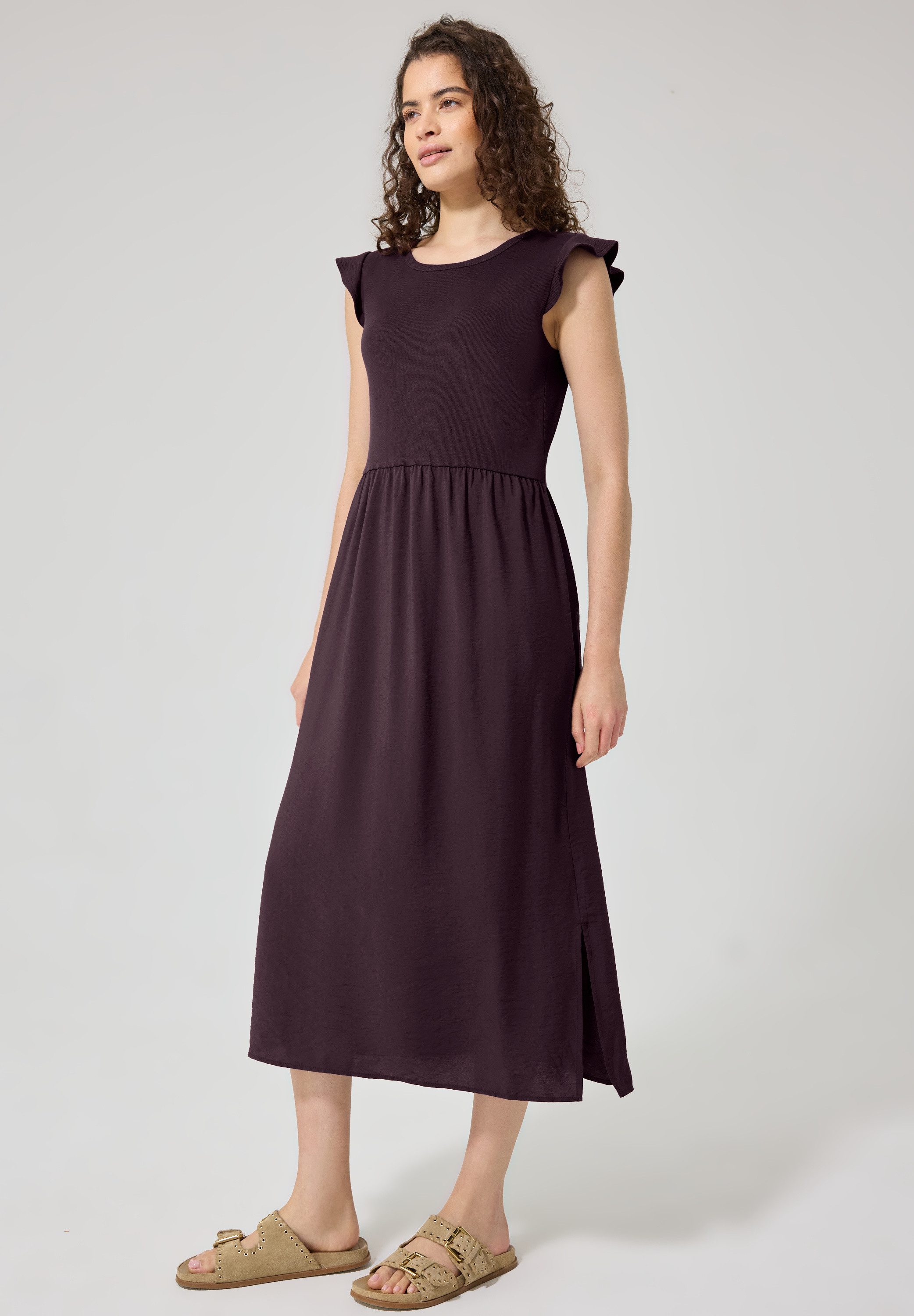 STREET ONE STUDIO Maxikleid mit Rundhalsausschnitt
