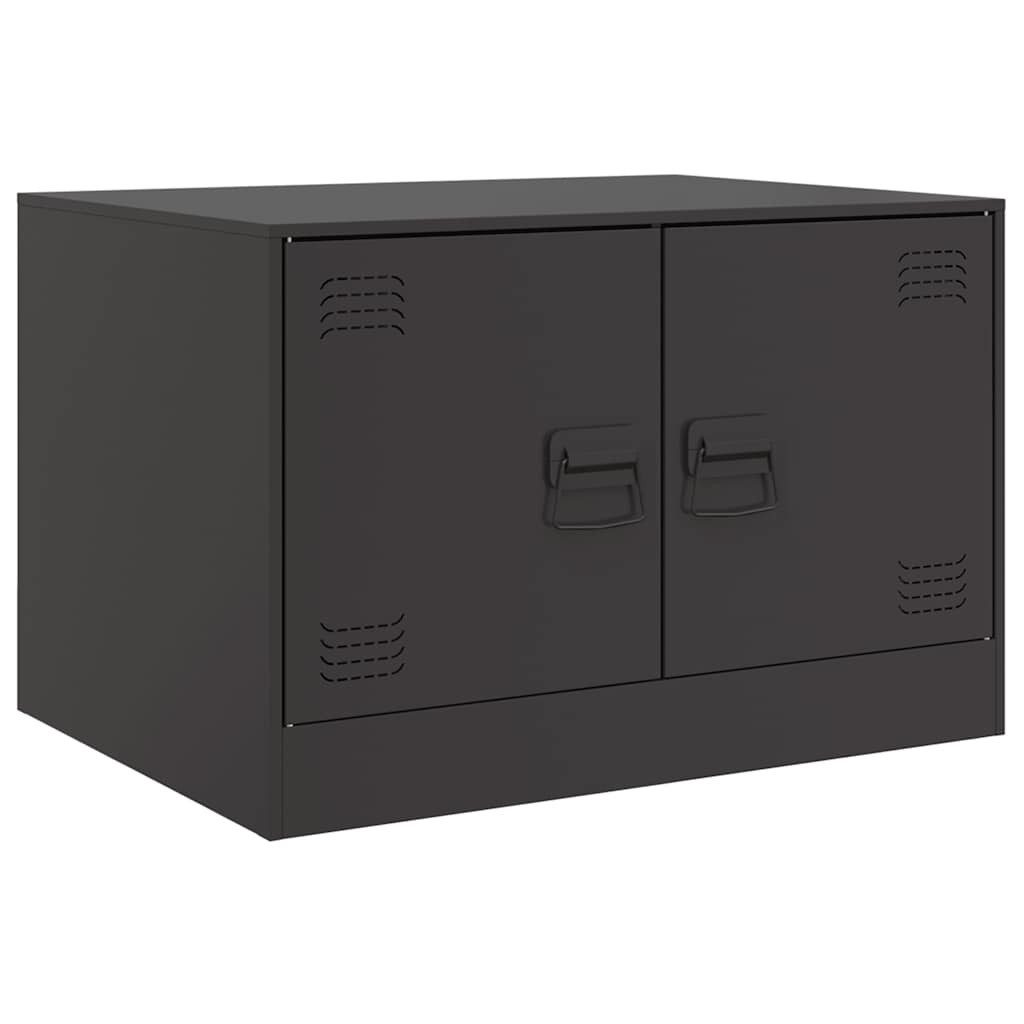 vidaXL Couchtisch Couchtisch Schwarz 67x50x44 cm Stahl (1-St)