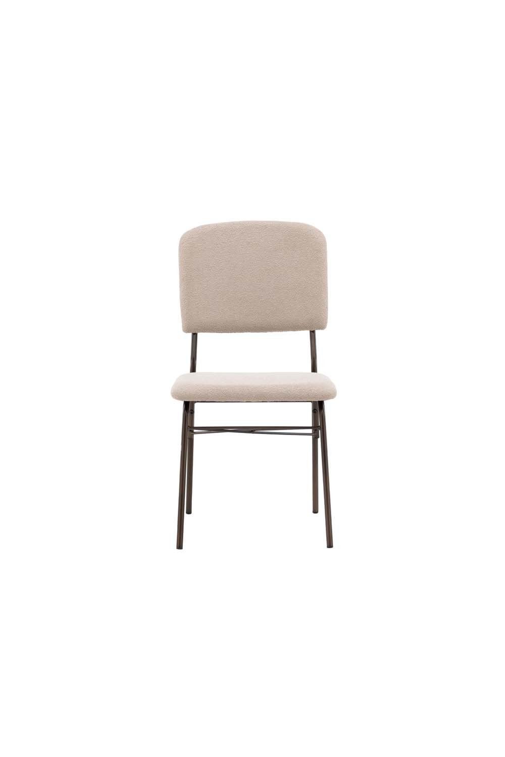 Esszimmerstuhl 2er Set Seda Esszimmerstuhl beige, braun.