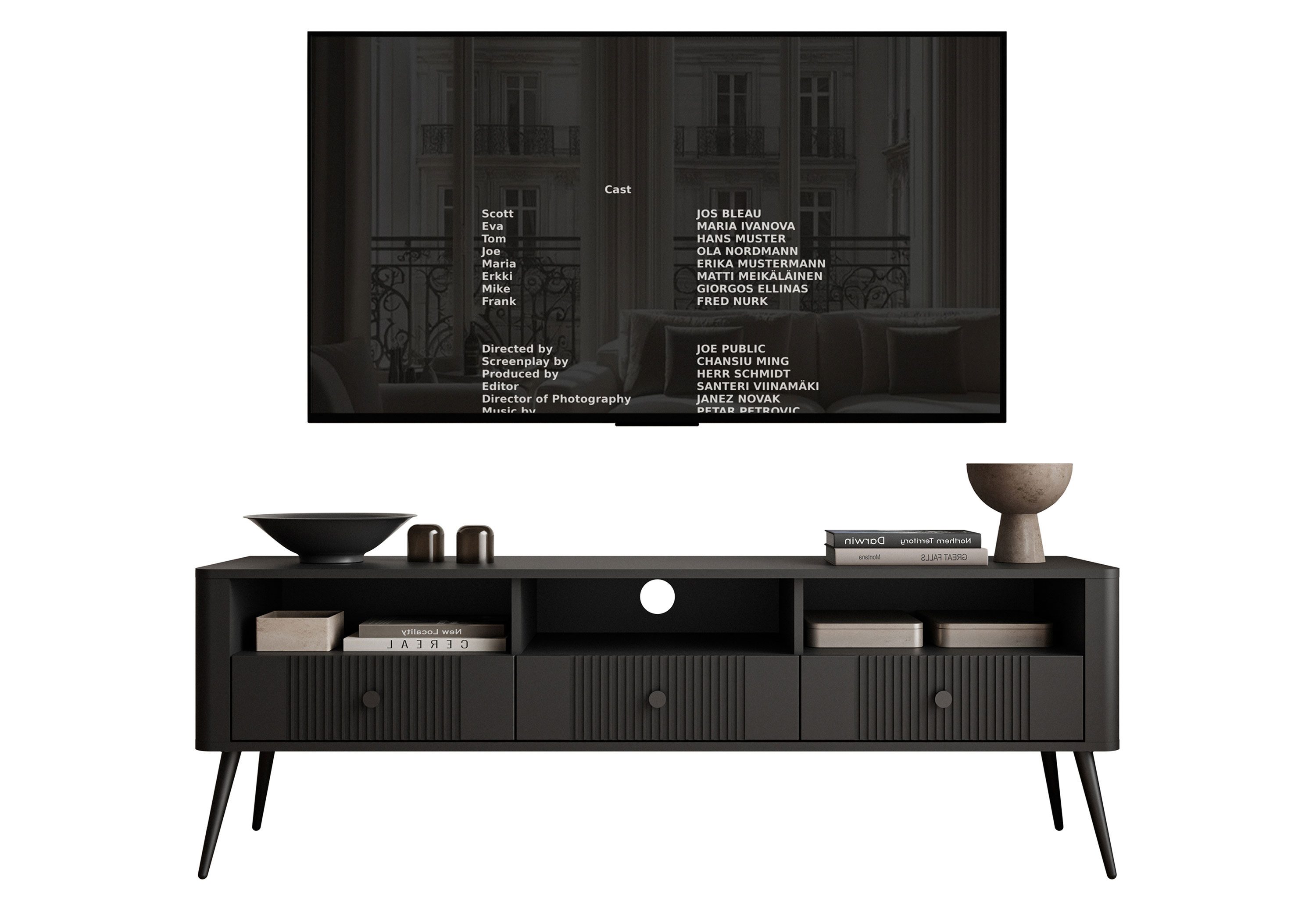 Lookway TV-Schrank ELYSIA TV-Lowboard mit Schubladen Breite: 165 cm