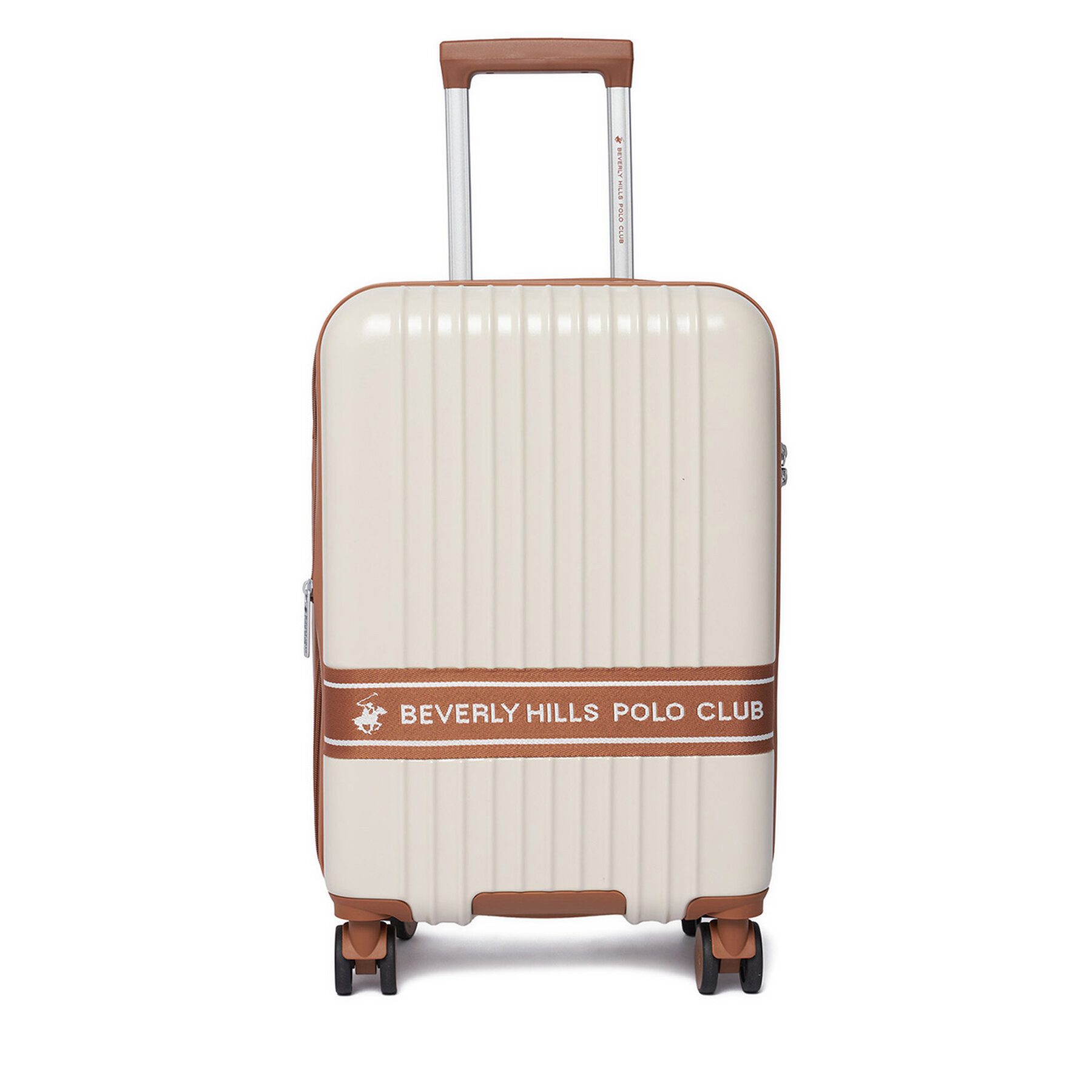 BEVERLY HILLS POLO CLUB Hartschalen-Trolley Beverly Hills Polo Club Unisex-Kabinenkoffer Beige