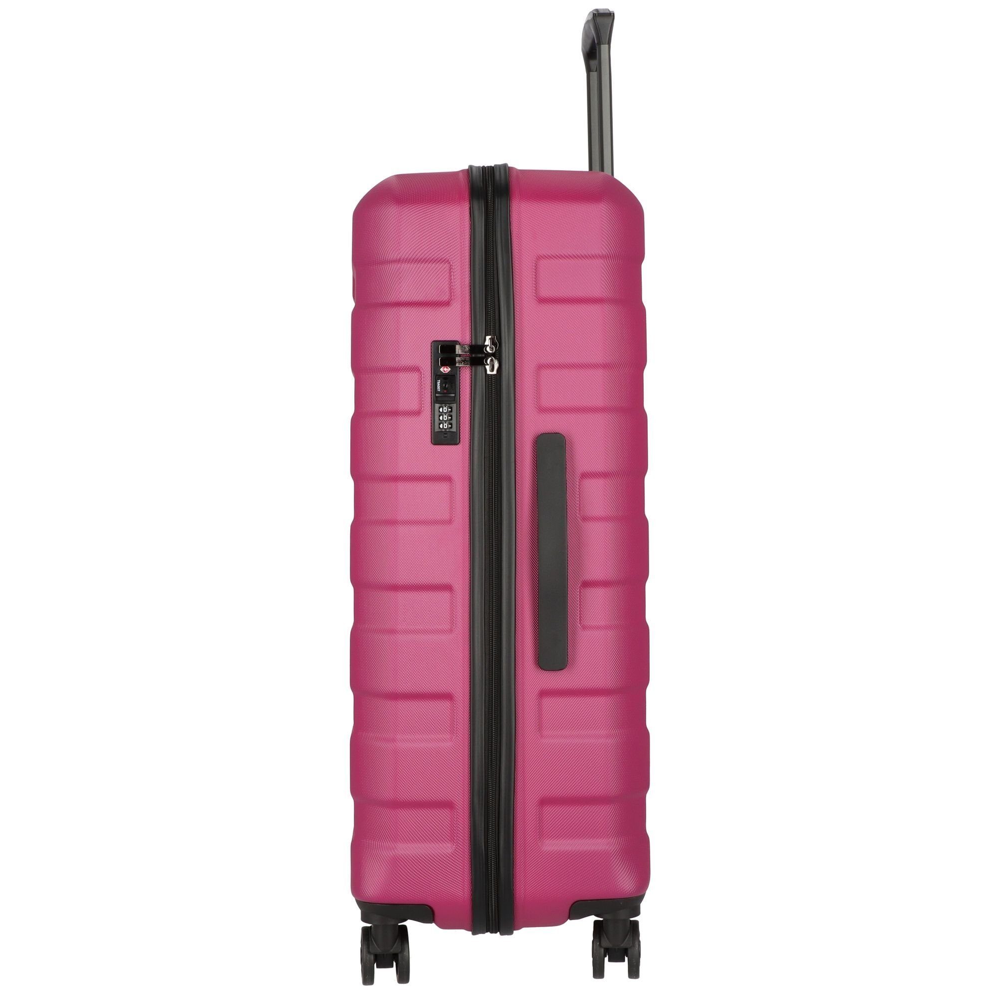 Line pink ABS Travel D&N Rollen, 2400, 4 Hartschalen-Trolley