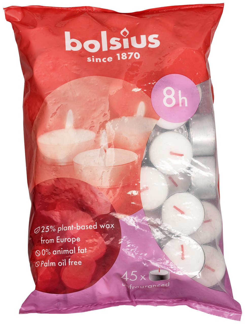 Bolsius Teelicht Bolsius Teelichter 45er Beutel günstig online kaufen