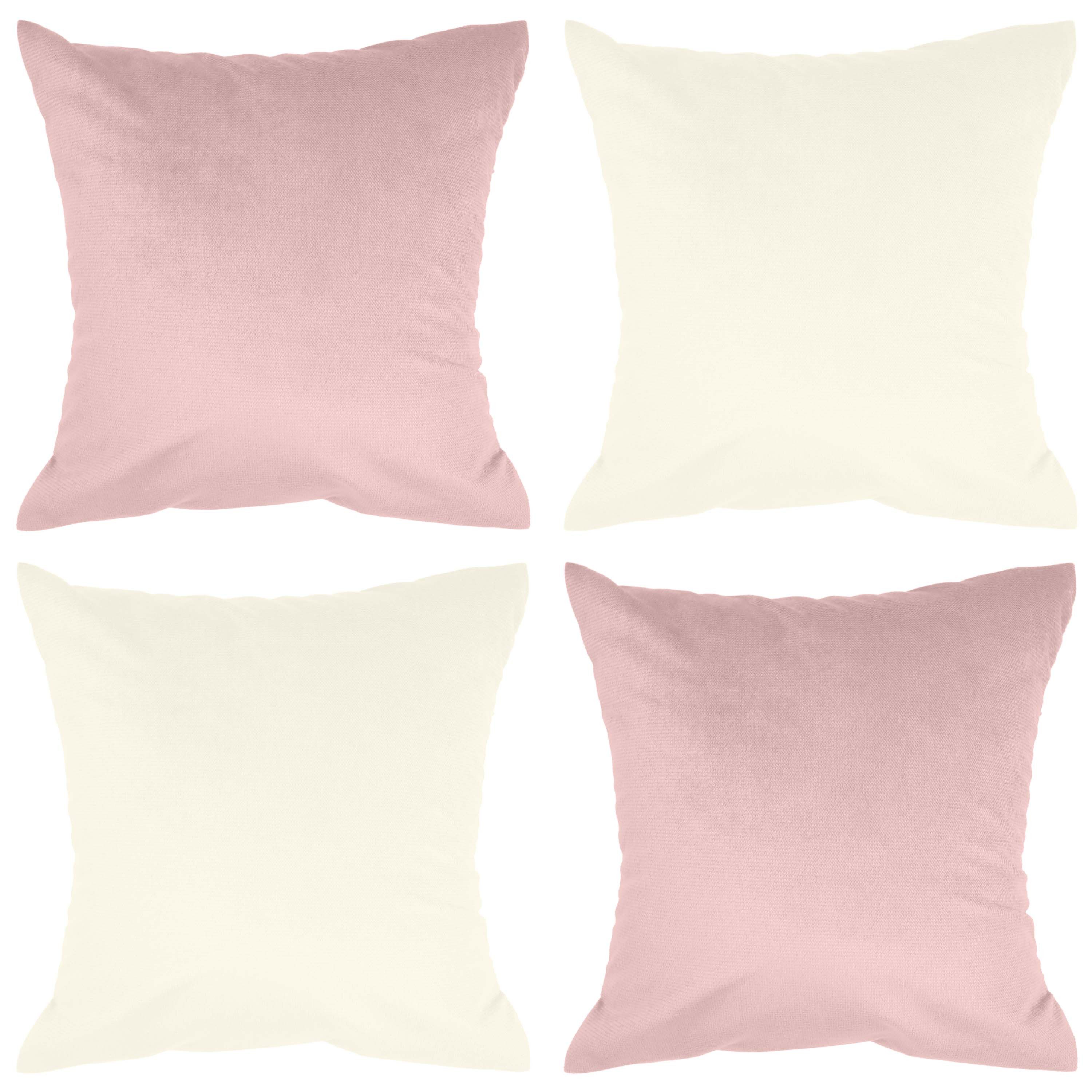 Amilian Kissenbezüge - 4er Set Kissenbezug - Zierkissenbezüge - Kissenhülle günstig online kaufen