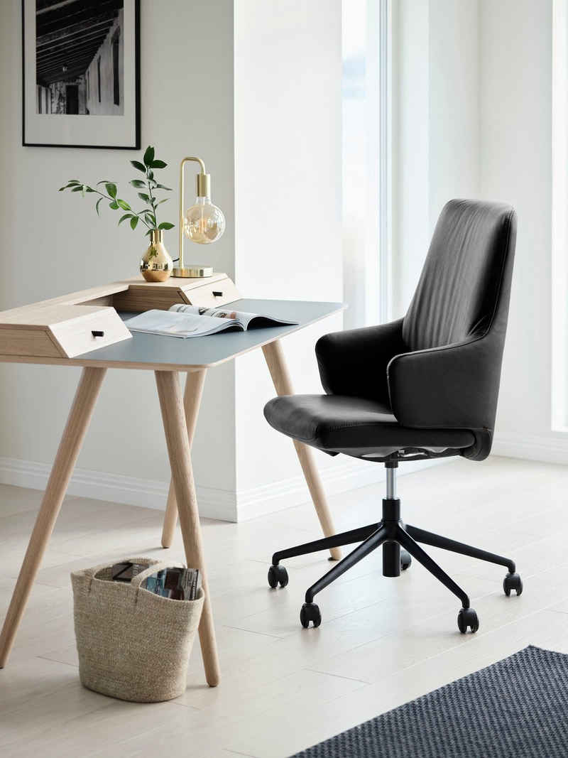 Stressless® Schreibtischstuhl »Laurel«, High Back mit Armlehne, Größe L, mit Home Office Gestell in Schwarz matt