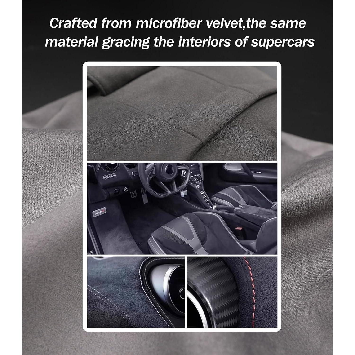 LuxusKollektion Kopfstütze Nackenkissen Auto Grau 2 Stück Vertikale Gurte (verb. Version)