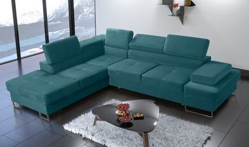 Möbel für Dich Ecksofa Galaxy, mit Schlaffunktion, mit Bettkasten, mit Stoff-und Farbauswahl