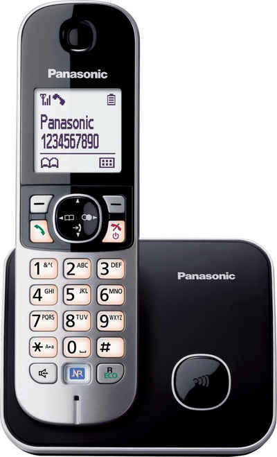 Panasonic KX-TG6811GS Schnurloses DECT-Telefon (Mobilteile: 1, mit Anrufer- und Wahlsperre)