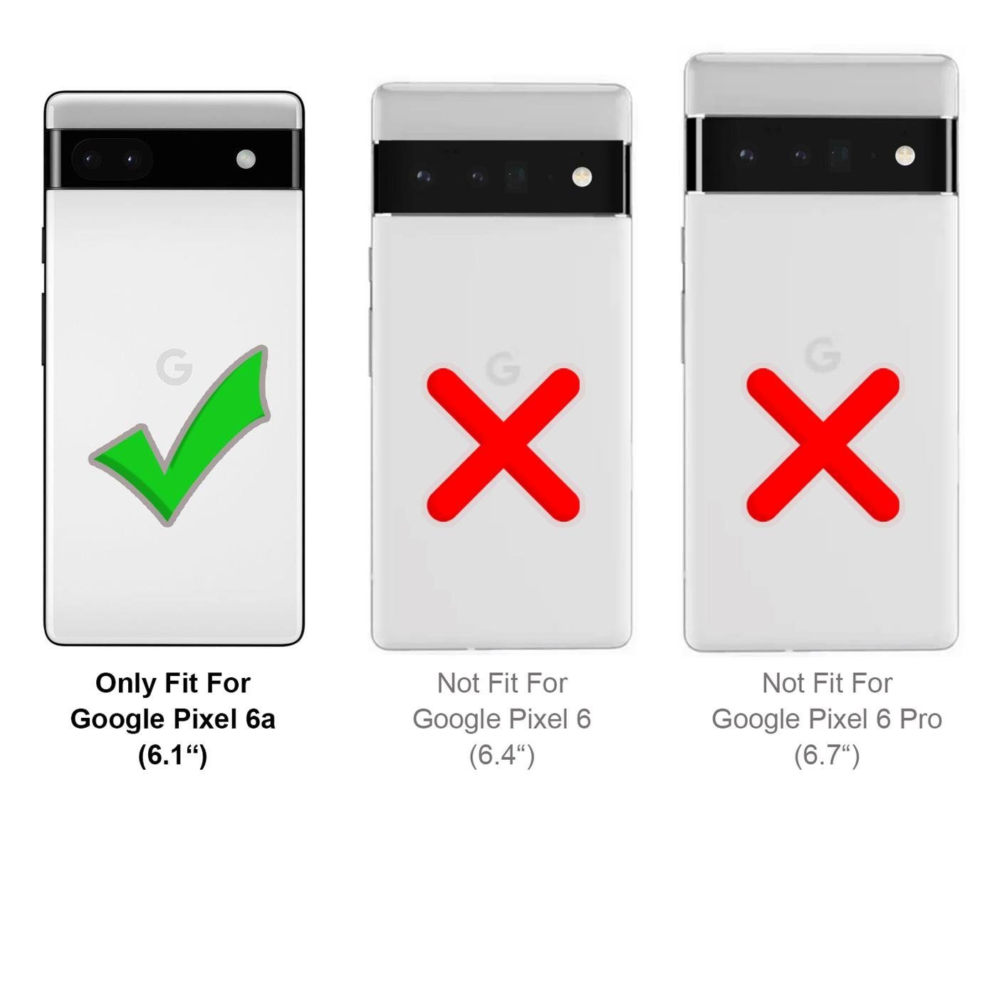 CoolGadget Handyhülle Silikon Handy Hülle Slim für Google Pixel 6a 6,1 Zoll, dünne TPU Schutzhülle Case in transparent / durchsichtig – Bild 3 von 5