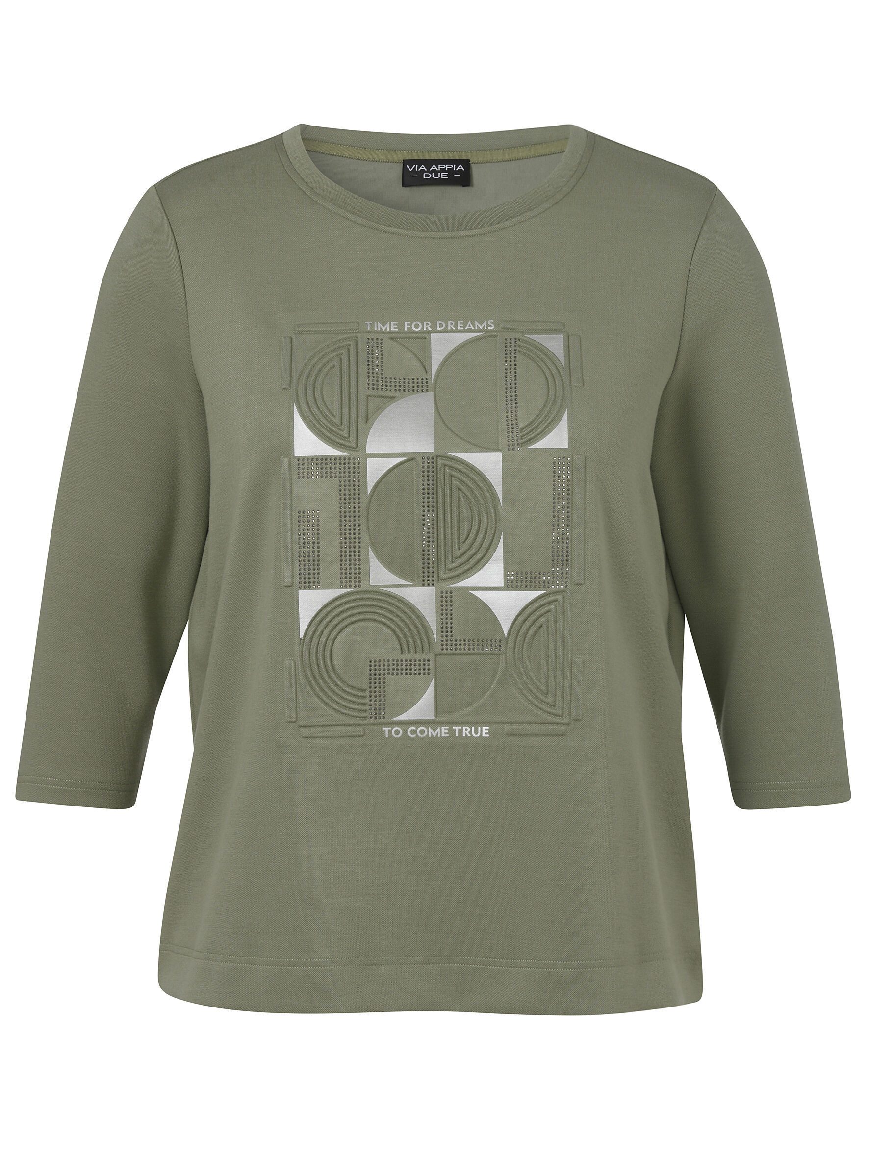 VIA APPIA DUE Sweatshirt (1-tlg) Große Größen