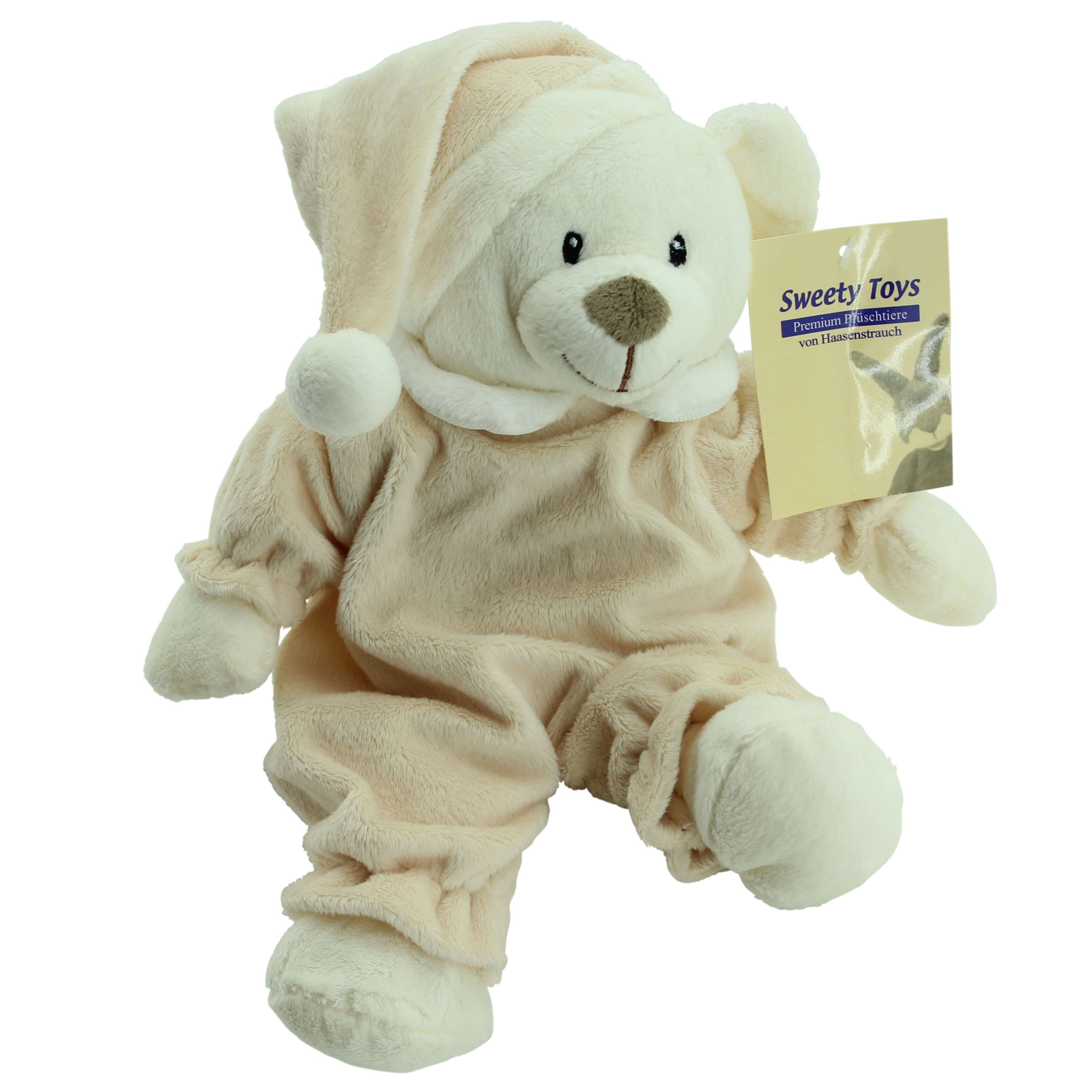 Sweety-Toys Kuscheltier Sweety-Toys 5802 Teddybär Schlafbär Kuschelbär Sleepy 31 cm hellbraun