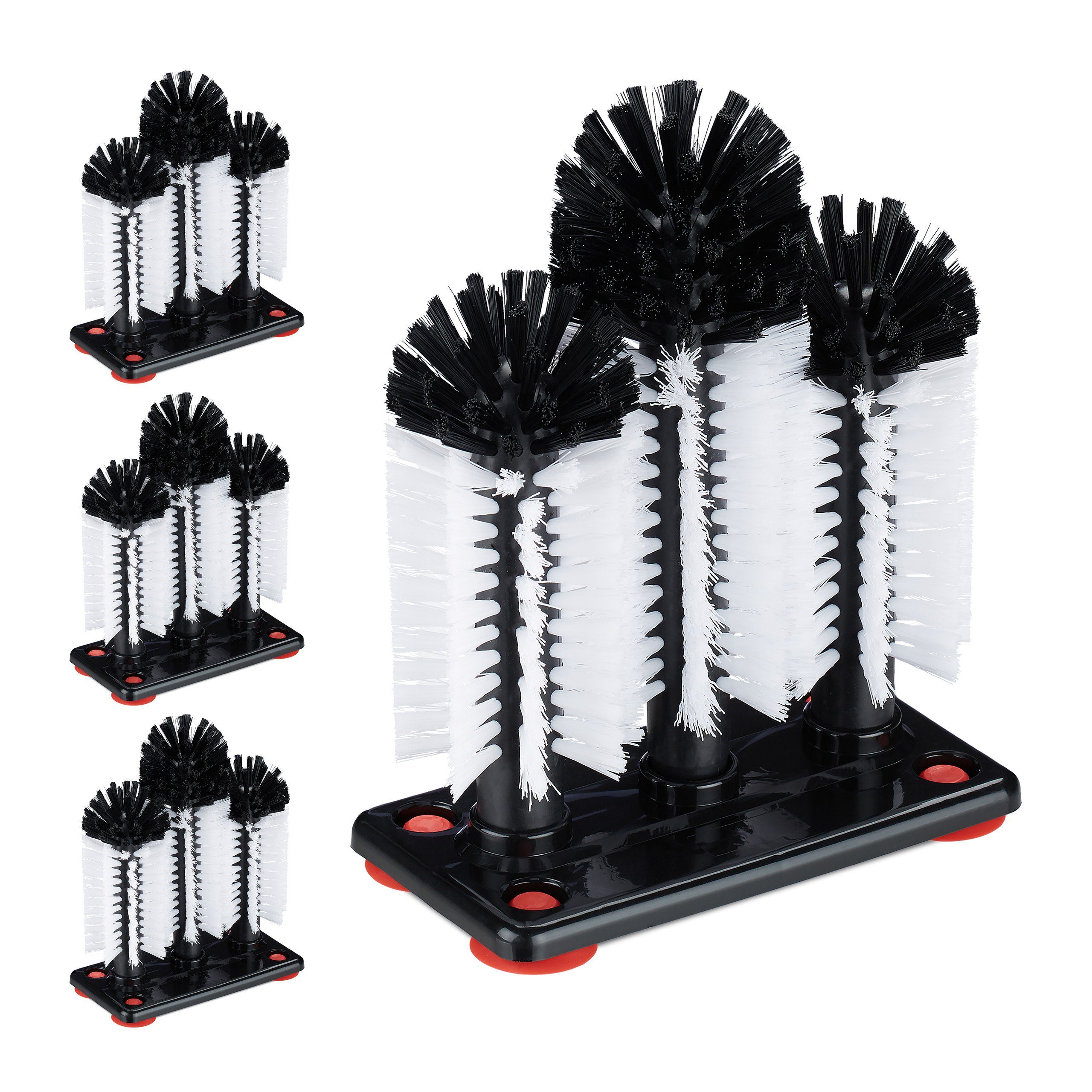 Putzeimer 4 x Gläserspülbürste