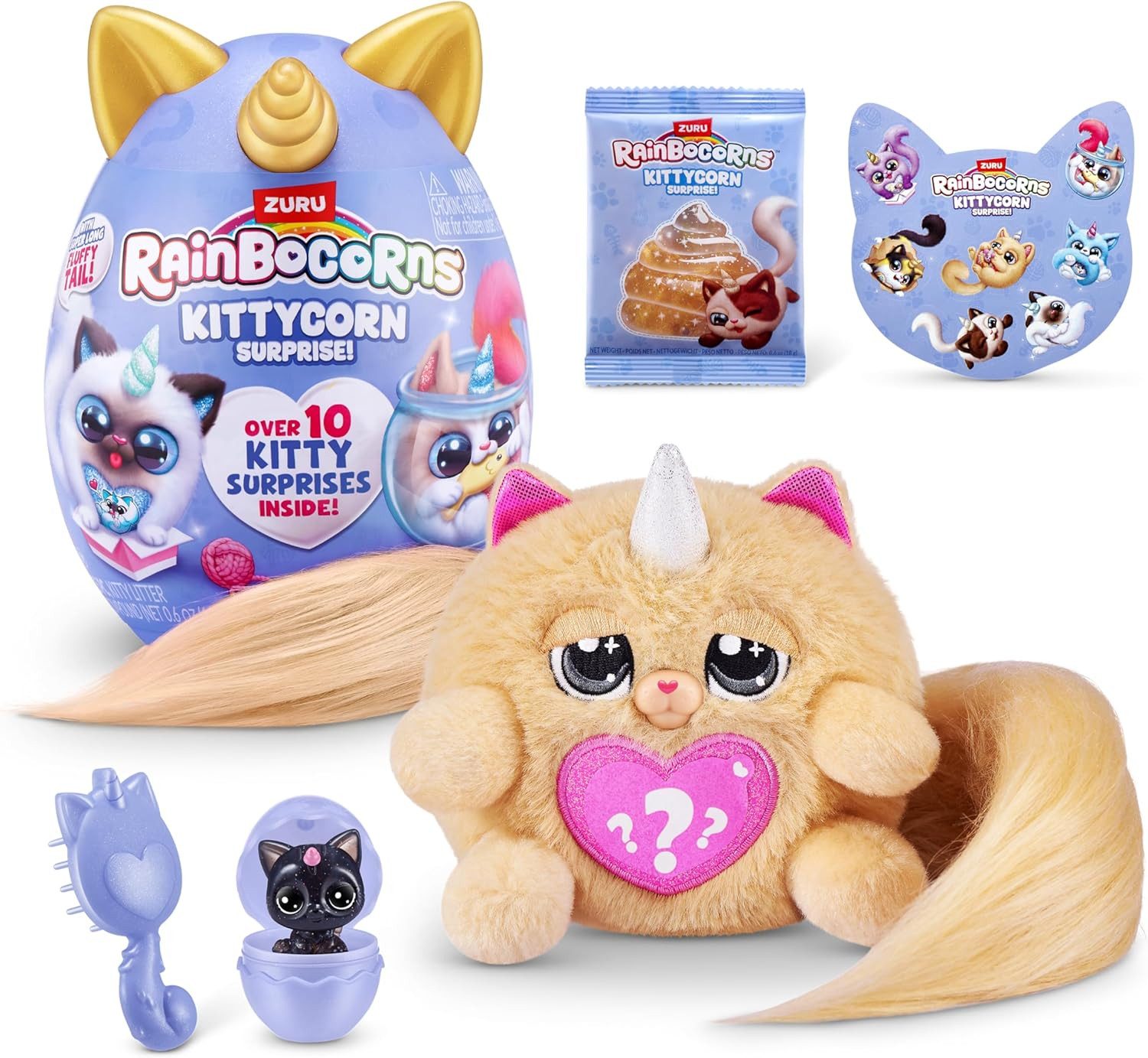 ZURU Plüschfigur Rainbocorns Kittycorn Surprise Serie 9 - Perser-Katze Lily