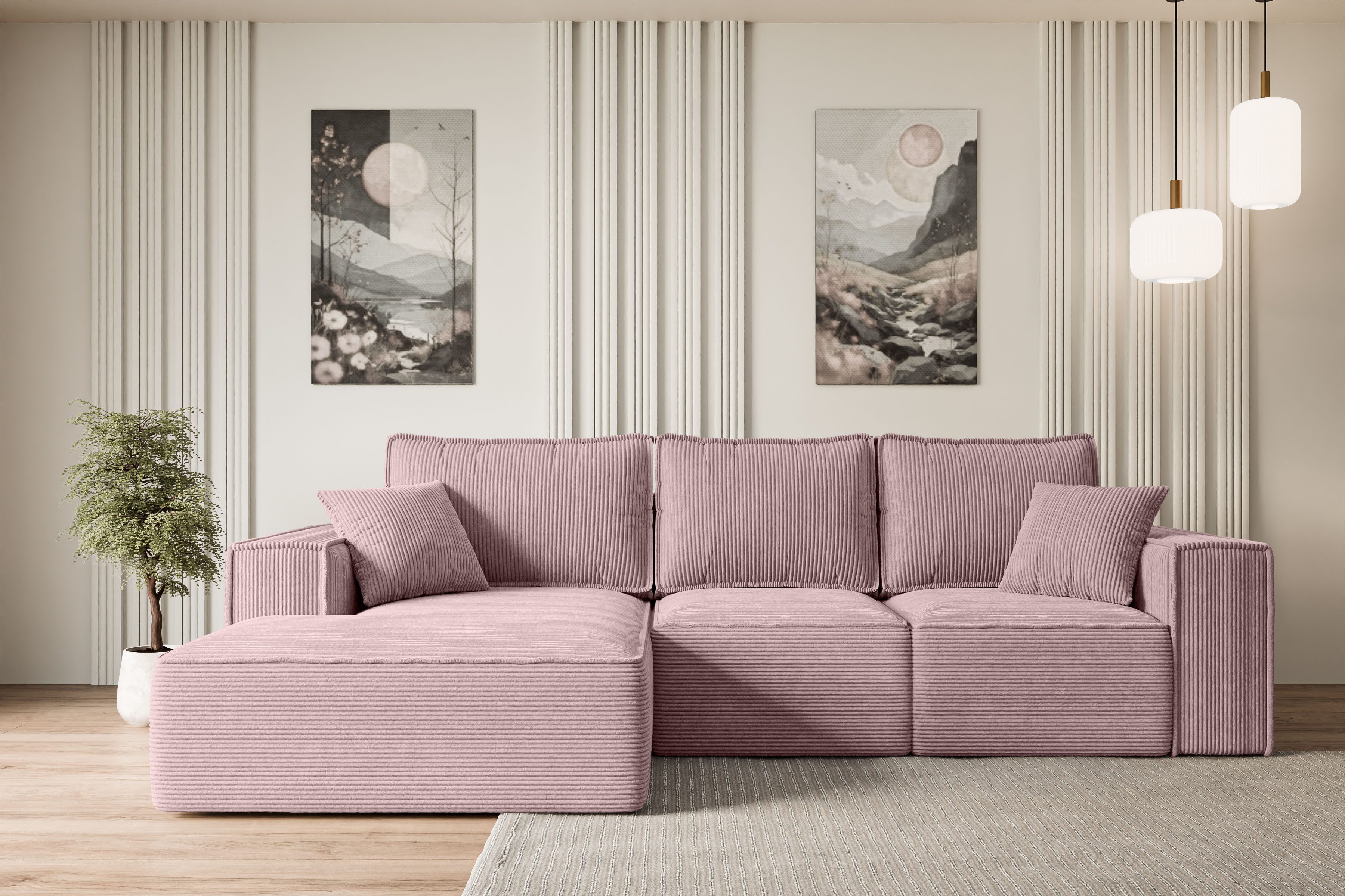 ALTDECOR Ecksofa SERRA-L-S, Couch mit Schlaffunktion, günstig online kaufen