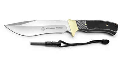 Puma Messer Survival Knife Puma XP nomad mit Feuerstarter G10 Griff schwarz, mit Nylonscheide