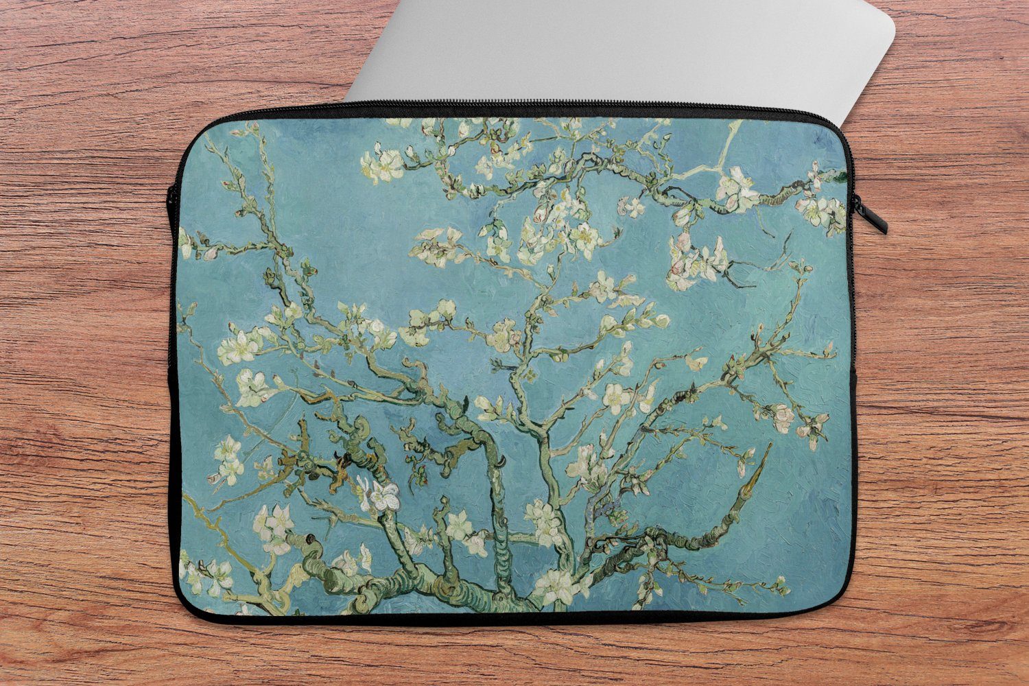 MuchoWow Laptop-Hülle Van Gogh - Mandelblüte - Alte Meister - Kunst - Vintage 13.3 Zoll, Laptopsleeve, weiches Innenfutter zum Schutz Kratzern, Laptoptasche – Bild 5 von 5