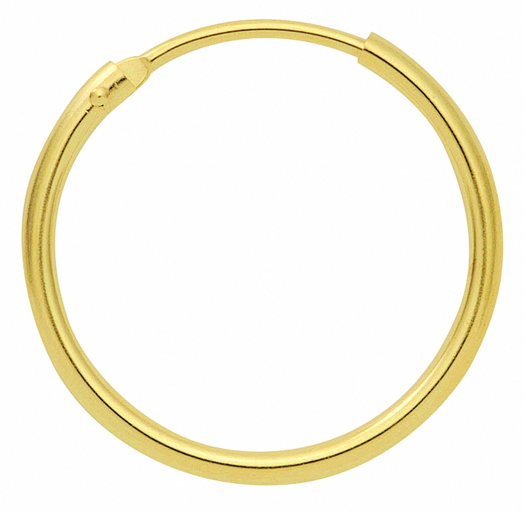 Adelia´s Paar Creolen Damen Goldschmuck 1 Paar 333 Gold Ohrringe / Creolen Ø 25 mm, 333 Gold Goldschmuck für Damen
