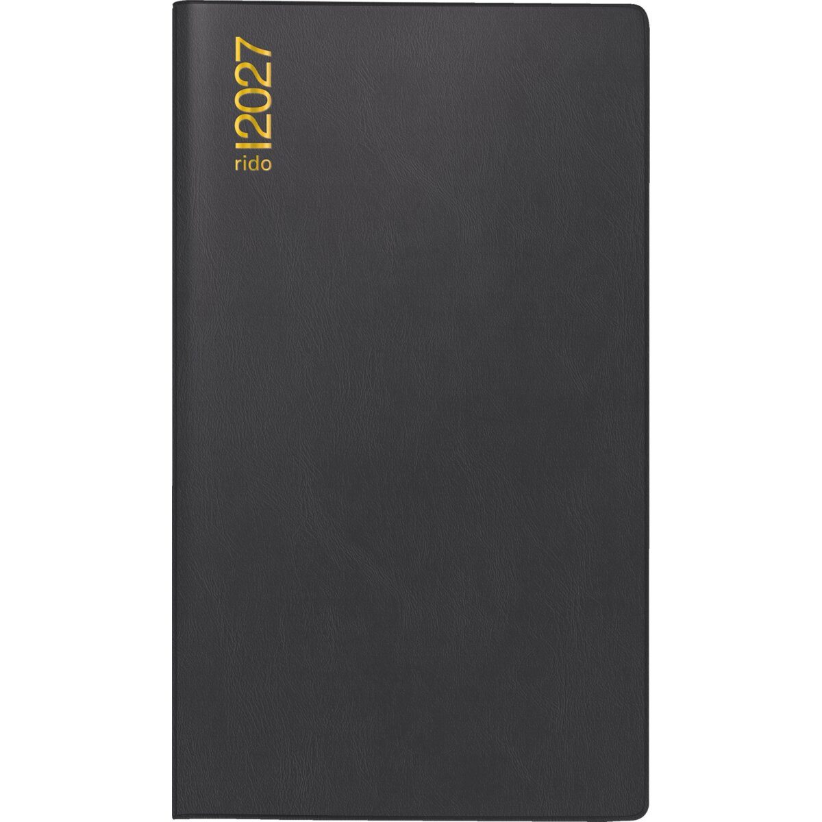 Taschenkalender Taschenkalender TM15 8,7x15,3cm 1 Woche/Seite Kunststoff schwarz 2027