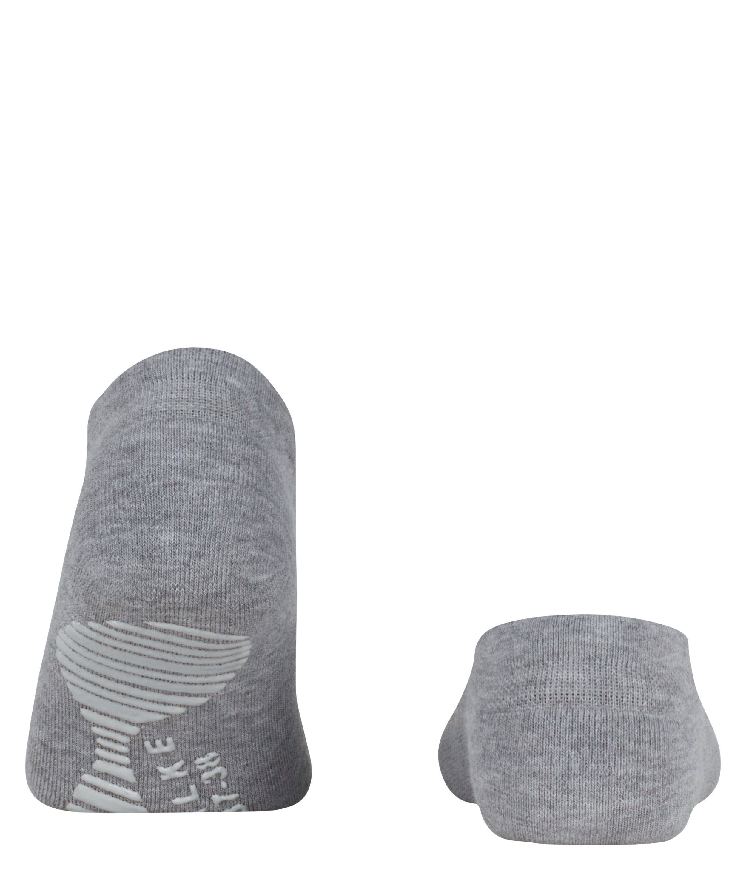 Cool mel. light Sneakersocken auf grey mit Sohle Noppendruck (3775) FALKE rutschhemmendem der (1-Paar) Kick