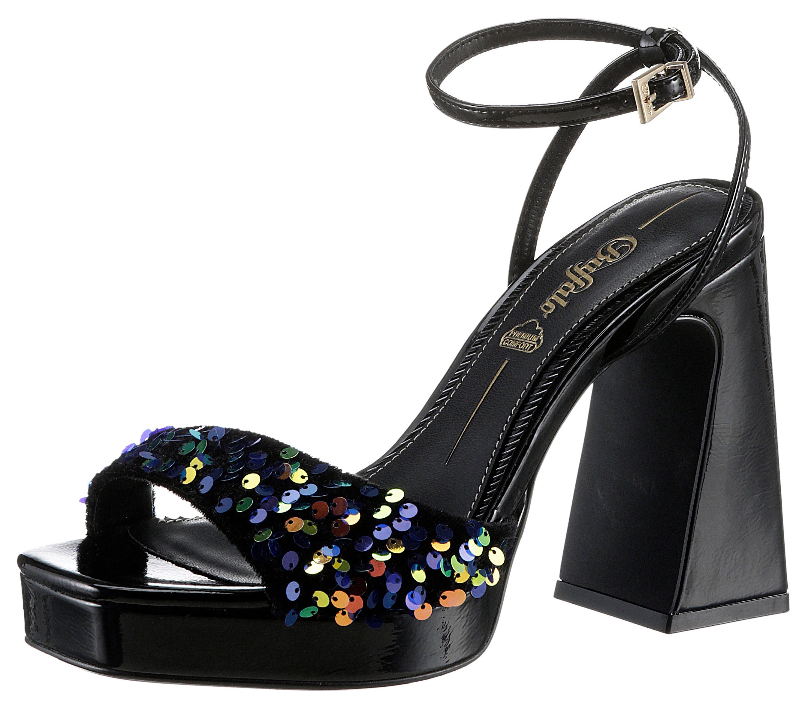 Buffalo LIZA DISCO Sandalette mit trendigem Pailletten-Besatz