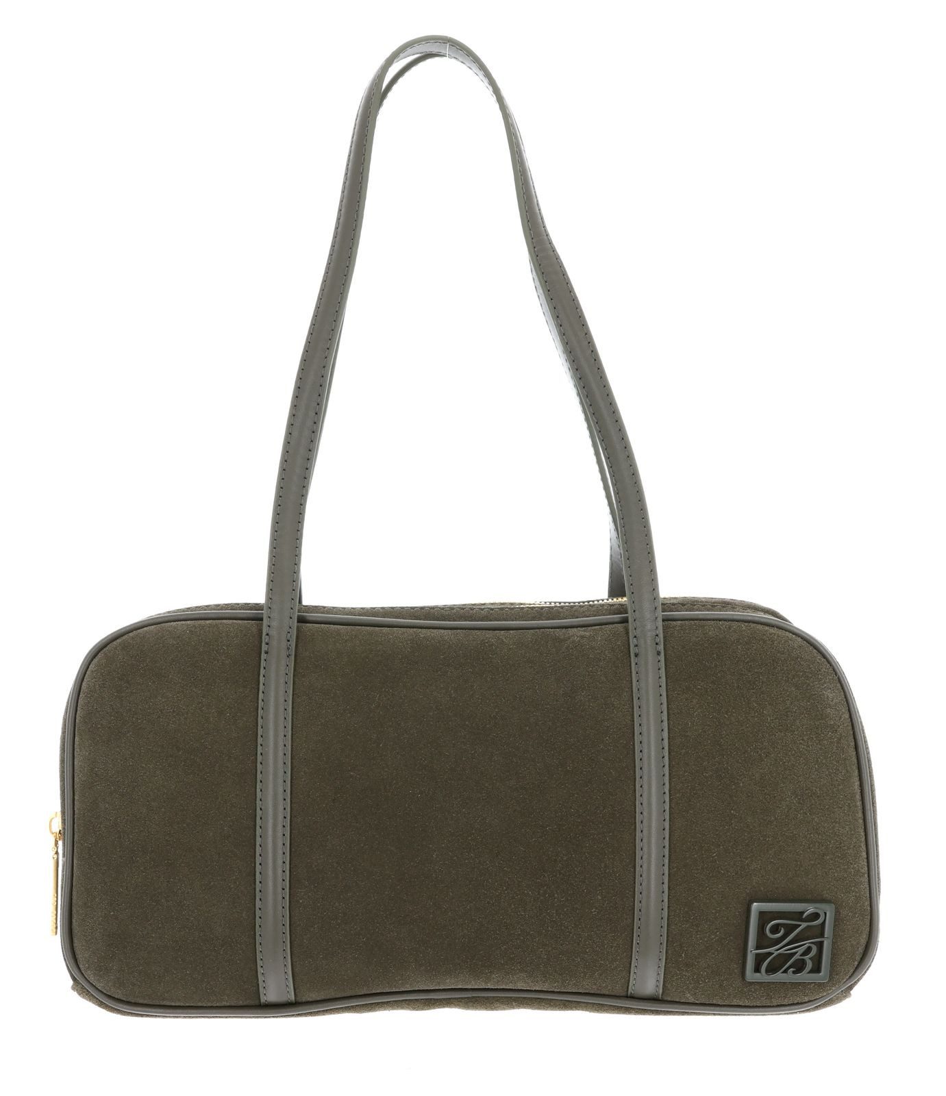 Ted Baker Schultertasche Double Zip Suede Bowler Bag, aus echtem Büffelleder