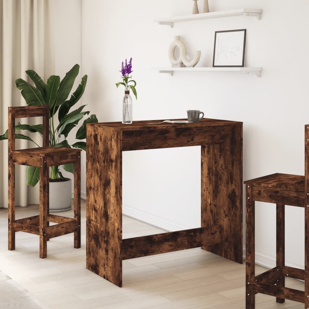 vidaXL Esstisch Bartisch Räuchereiche 102x50x103,5 cm günstig online kaufen