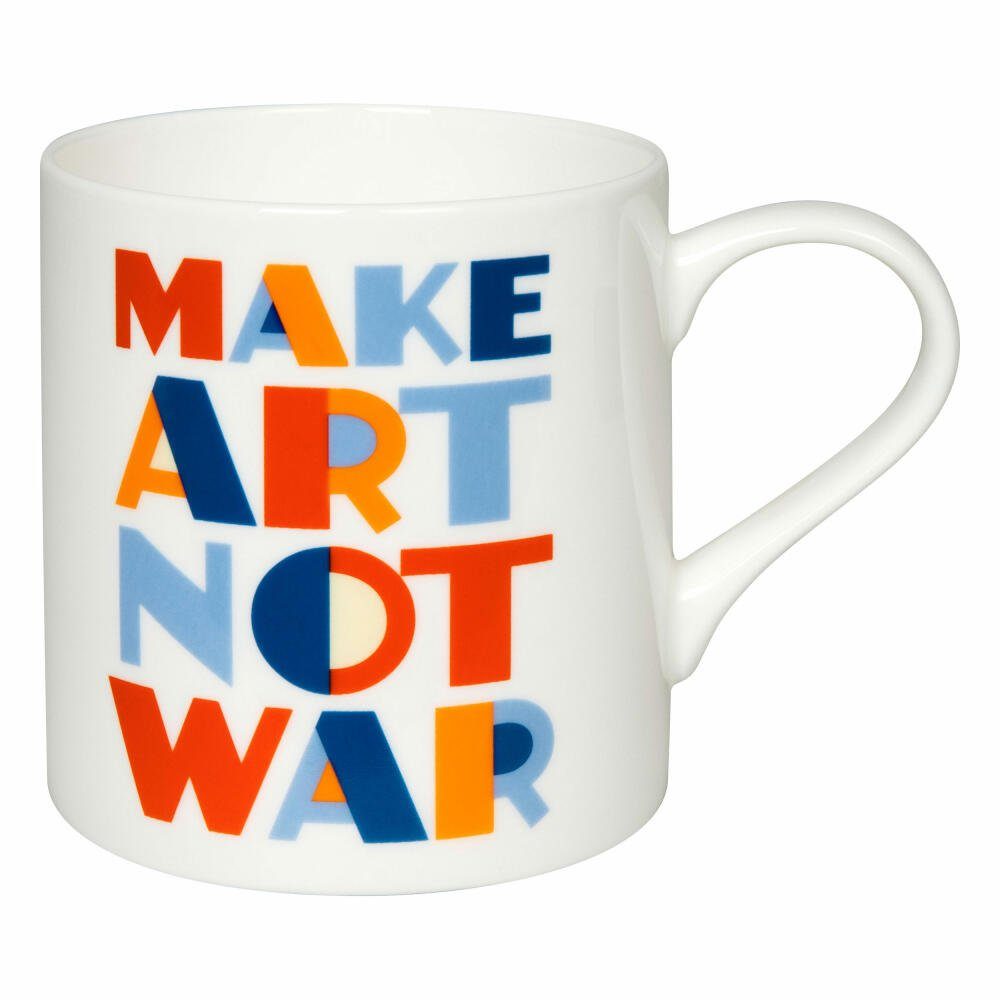 Könitz Becher Make Art not War, 385 ml, Bone China