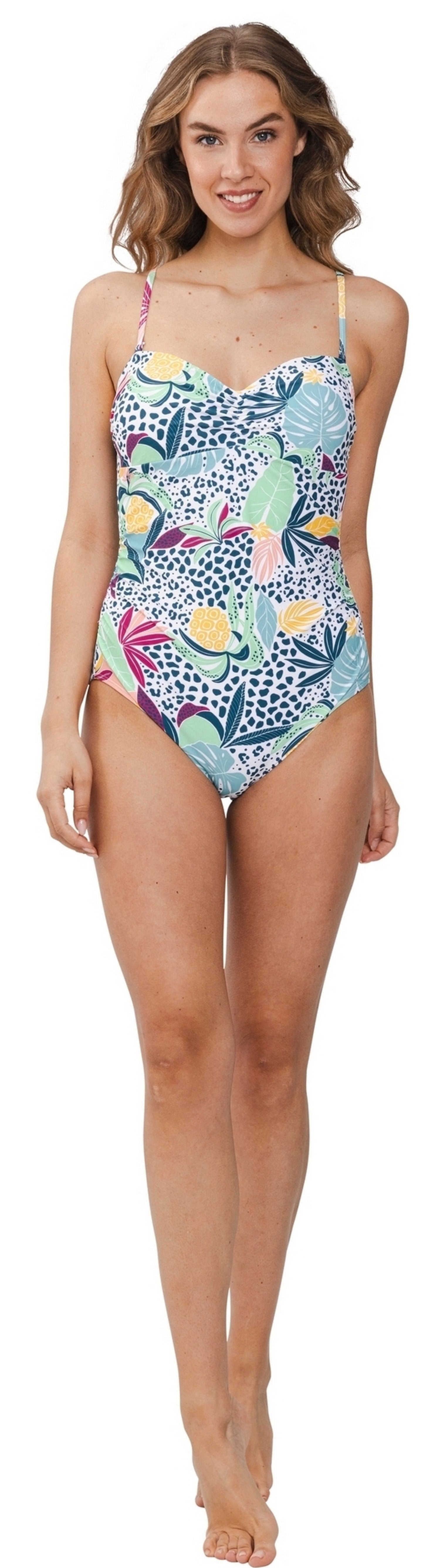 Rebelle Badeanzug Damen Bandeau Einteiler (1-St) Modisches Design günstig online kaufen