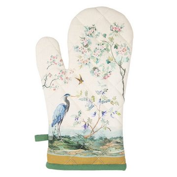 Clayre & Eef Topfhandschuhe Birds in Paradise, (Set, 2-tlg., 2-teilig), Ofenhandschuhe wattiert Größe: ca.18x30cm