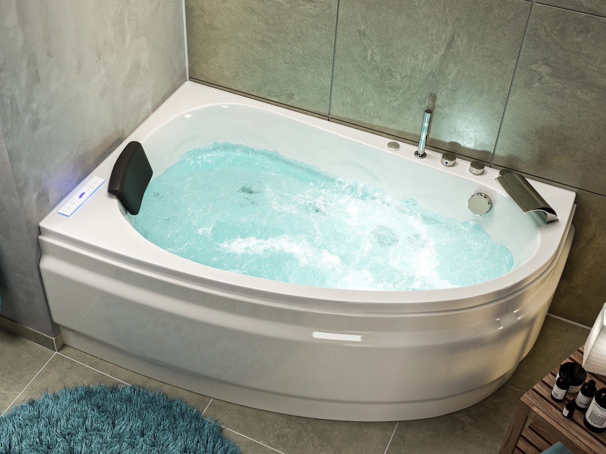 Magnolia Home Whirlpool Langeck Whirlpool Stardust 150x95 links Made in Germany 22 Düsen mit A