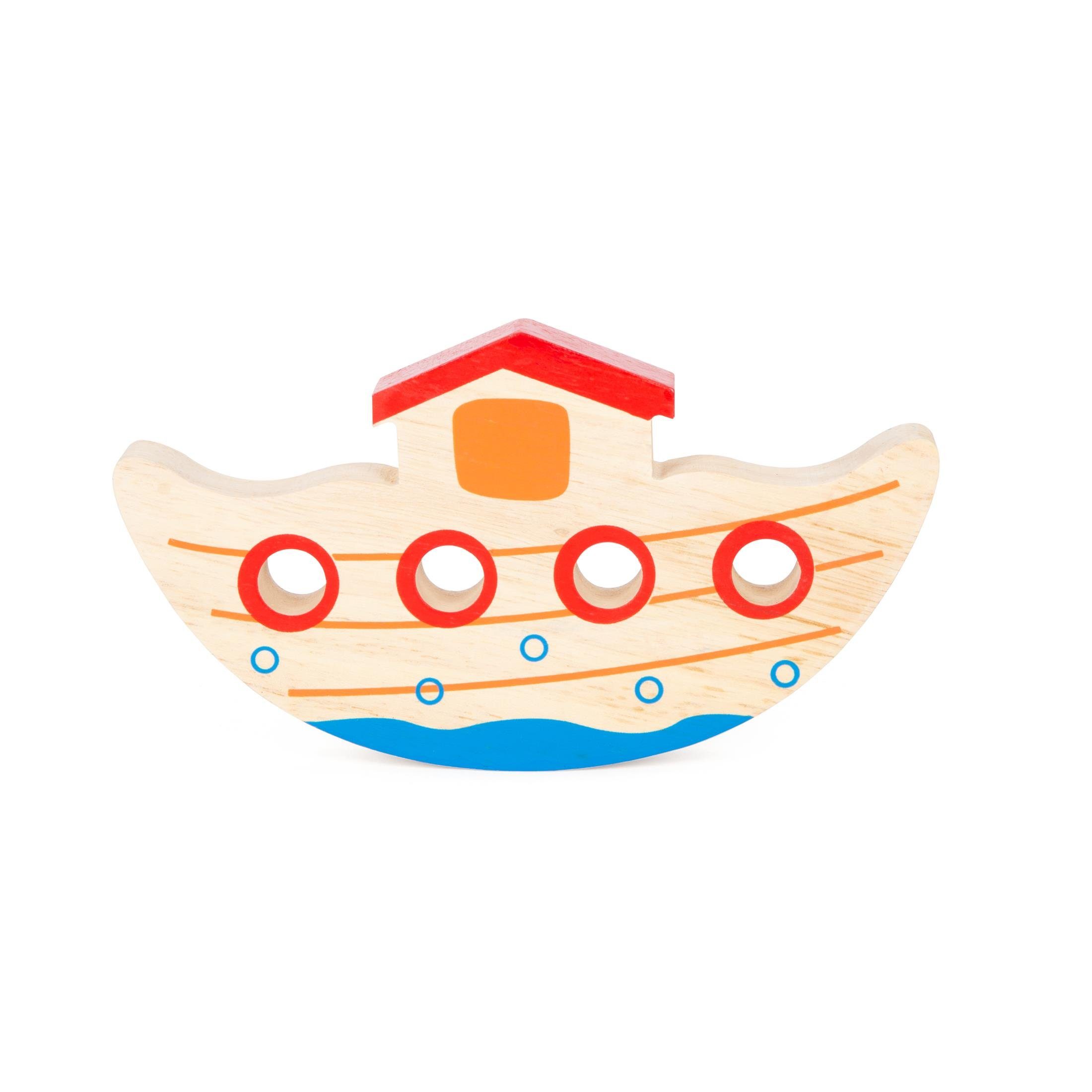 Legler Spielesammlung Balancierspiel, Geschicklichkeitspiel aus Holz, Kinder, Arche Noah