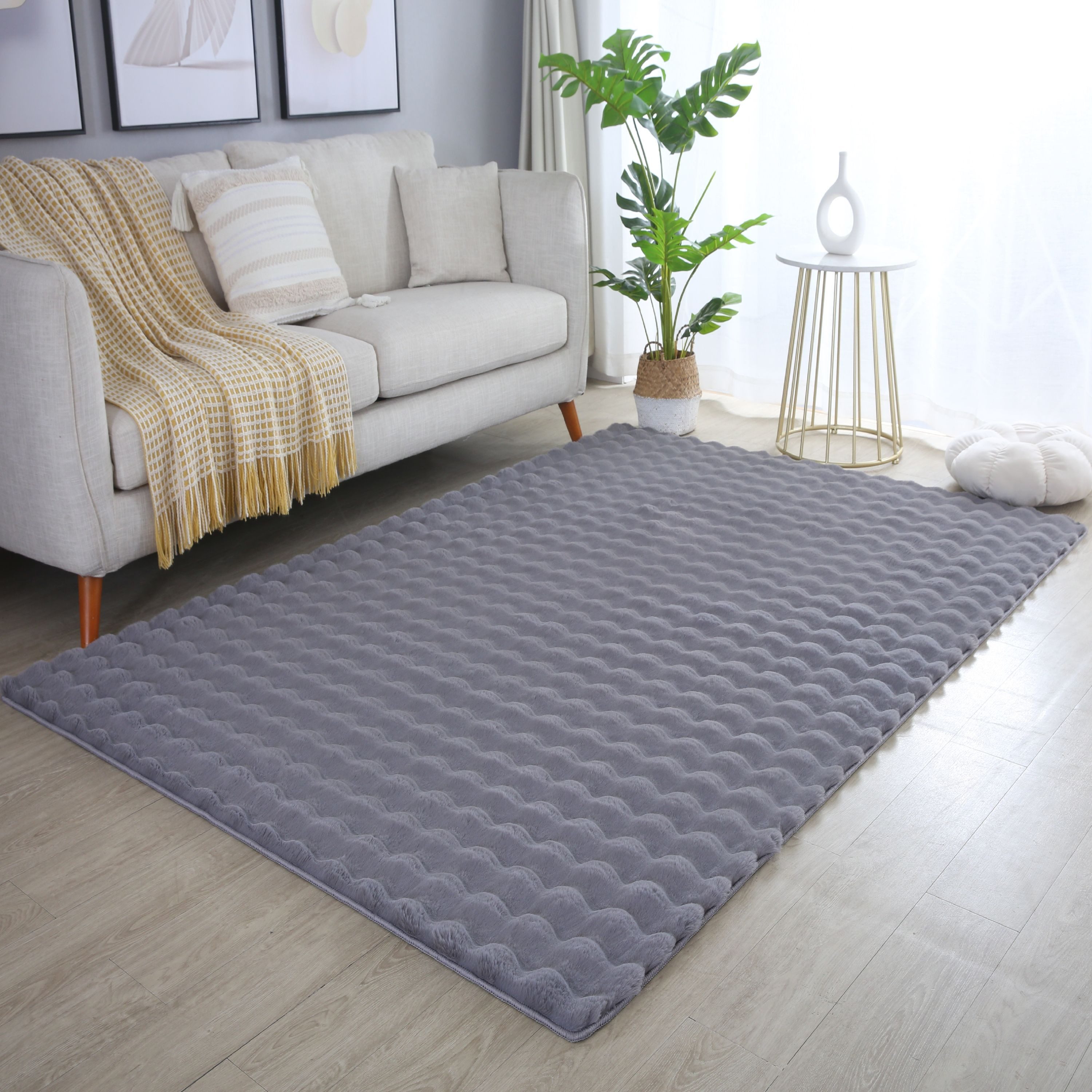Carpettex Hochflor-Teppich Unicolor - Einfarbig, Läufer, Höhe: 25 mm, Teppi günstig online kaufen