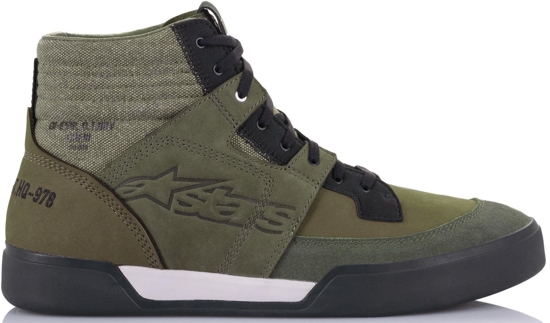 AS-DSL Motorradschuhe Akio Alpinestars Skateschuh Olive